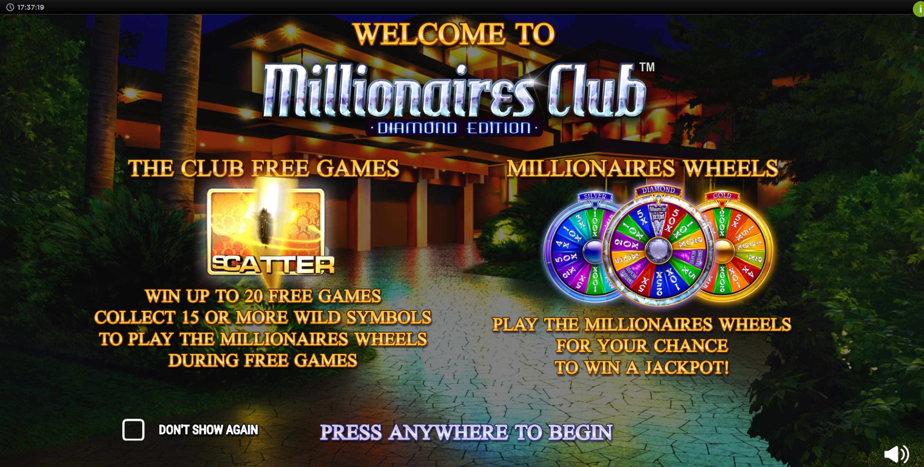 Play Millionaires Club Diamond Edition Free Casino Slot Game by NextGen Gaming