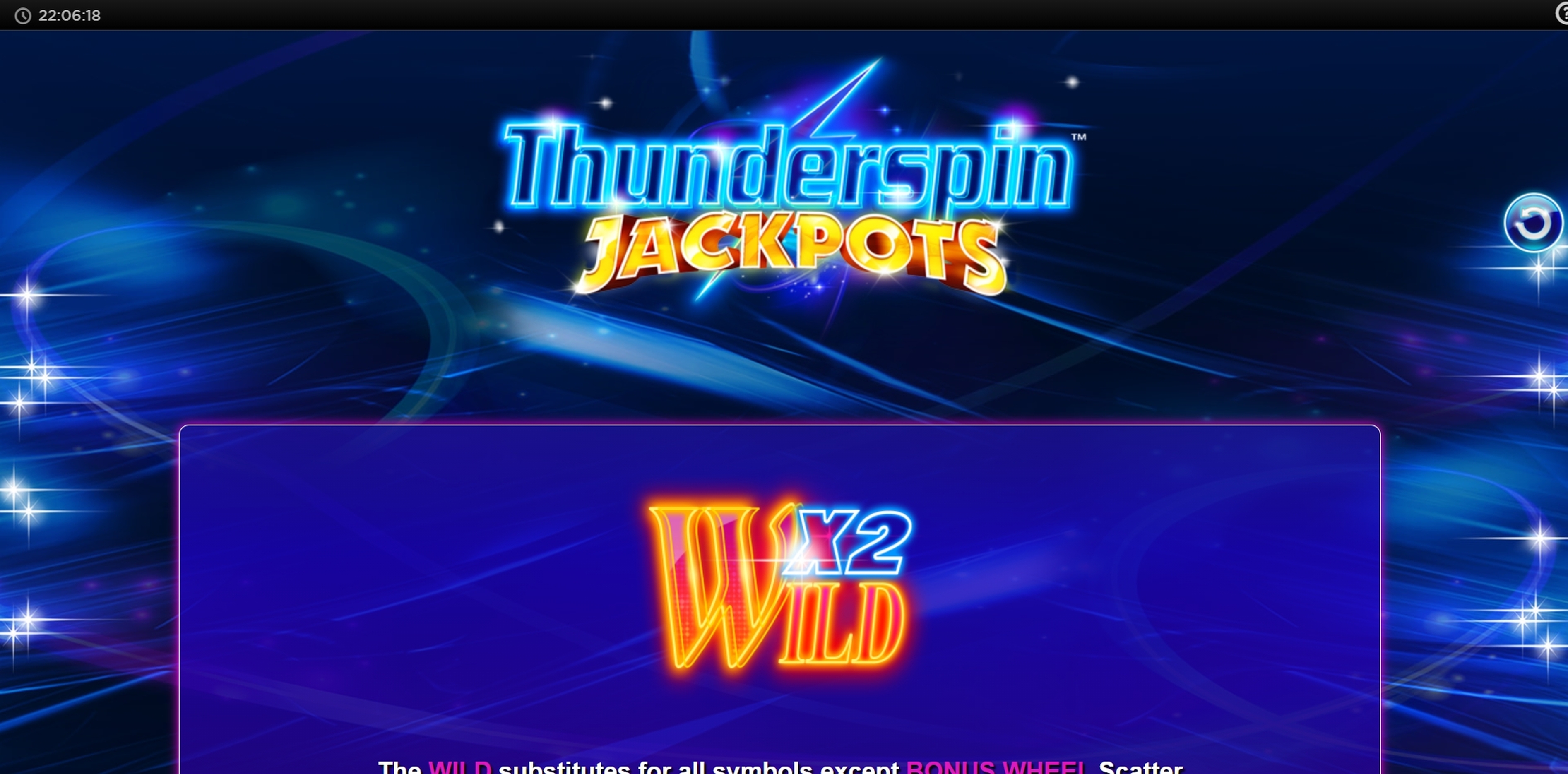 Info of Thunderspin Jackpots Slot Game by NextGen Gaming