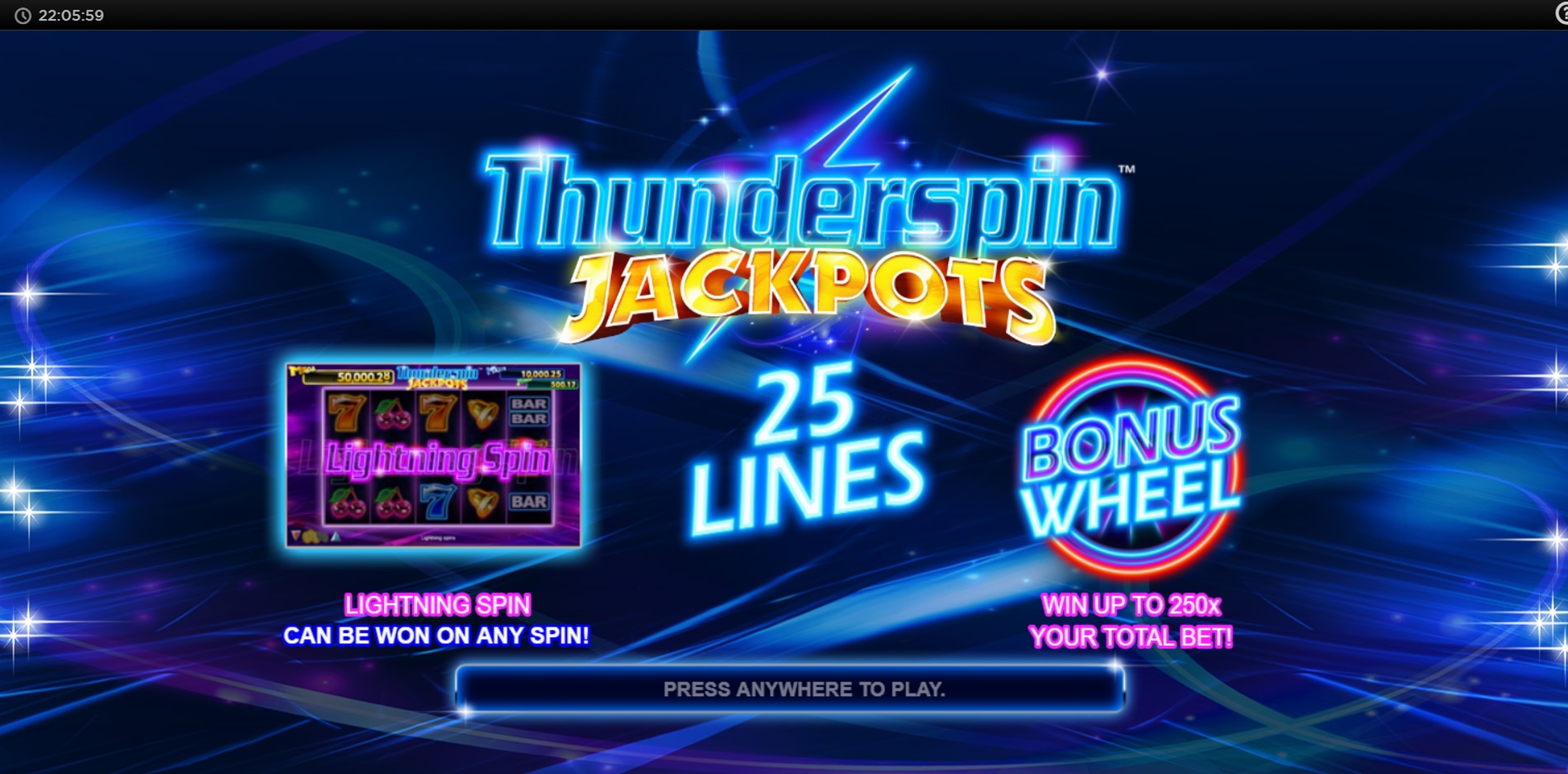Play Thunderspin Jackpots Free Casino Slot Game by NextGen Gaming