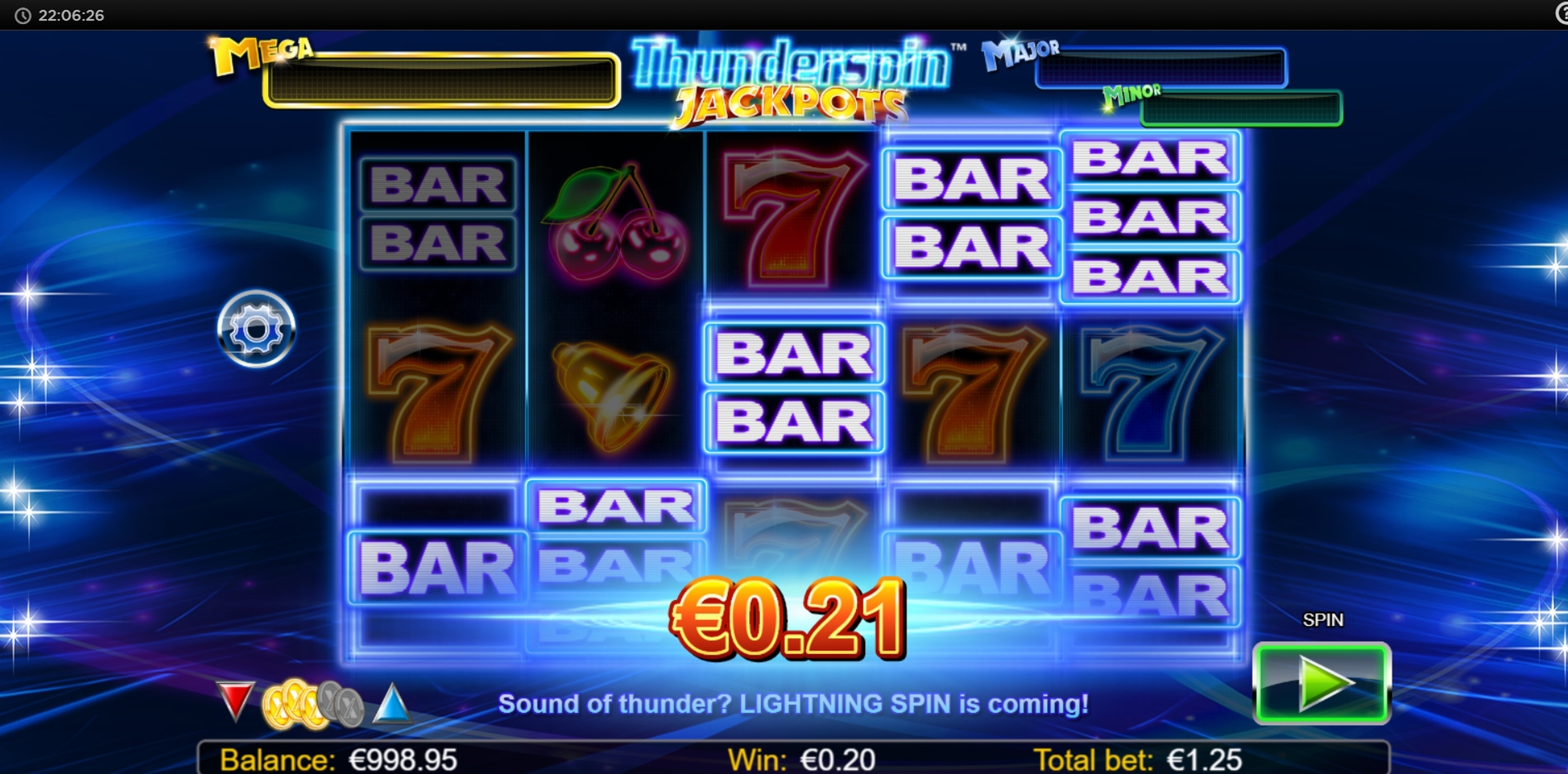 Win Money in Thunderspin Jackpots Free Slot Game by NextGen Gaming