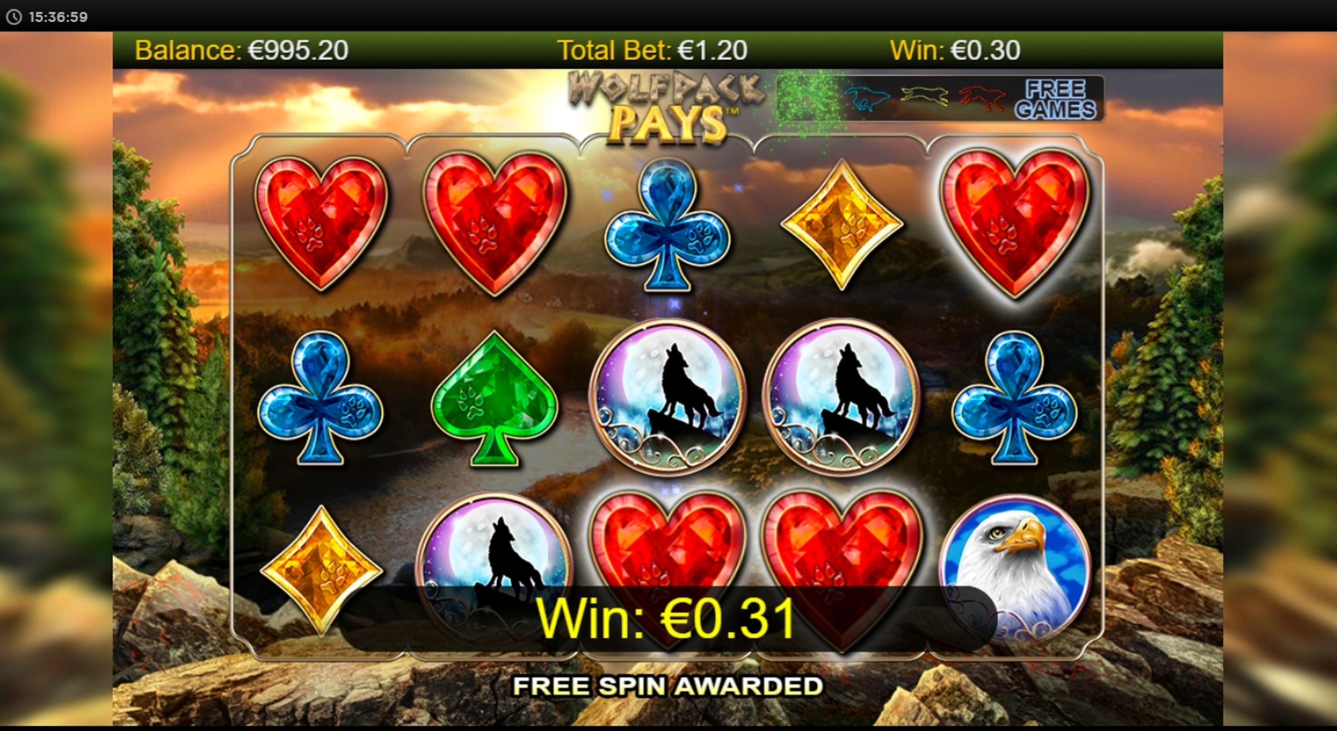 Win Money in Wolfpack Pays Free Slot Game by NextGen Gaming