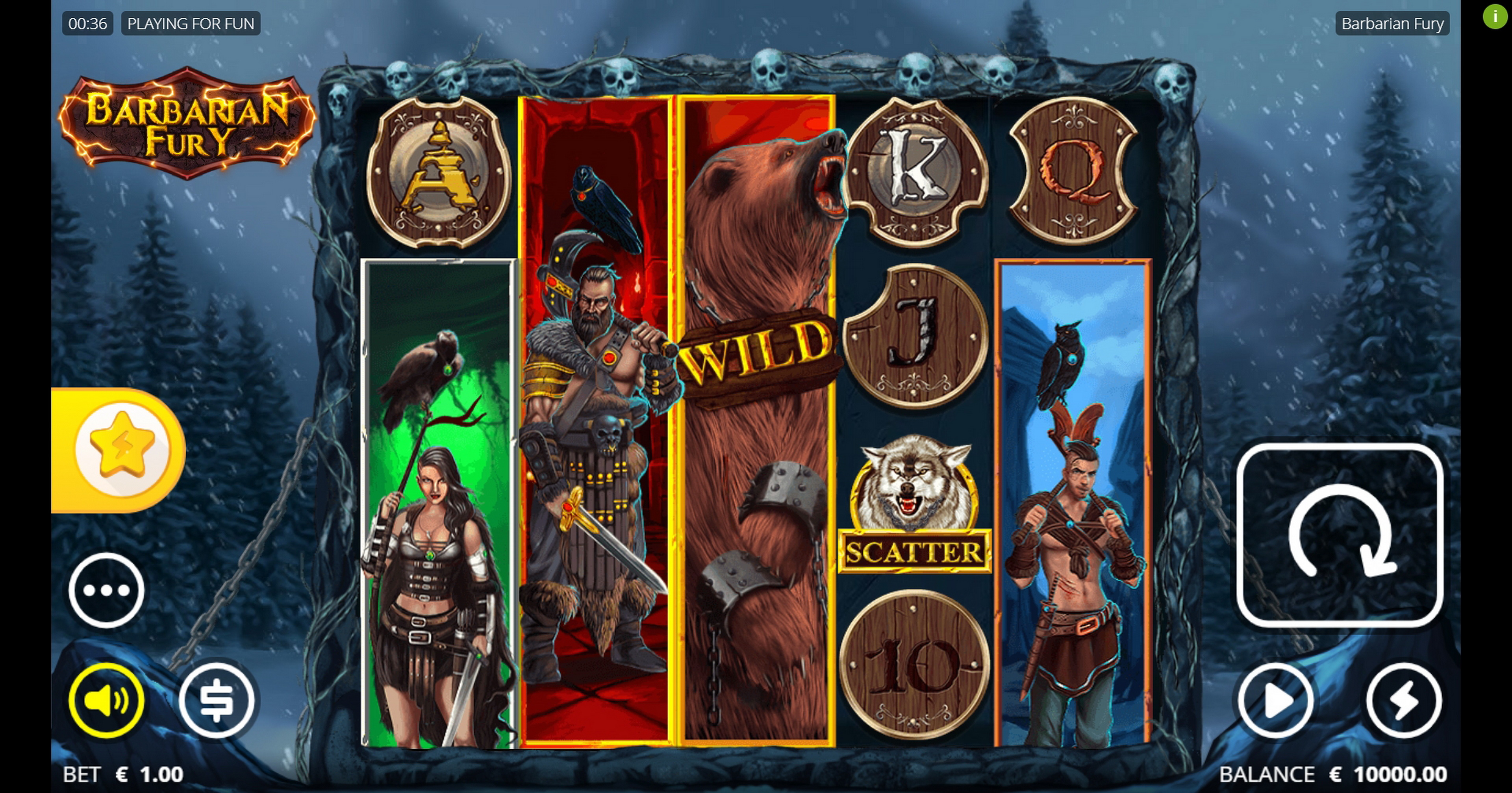 Reels in Barbarian Fury Slot Game by Nolimit City