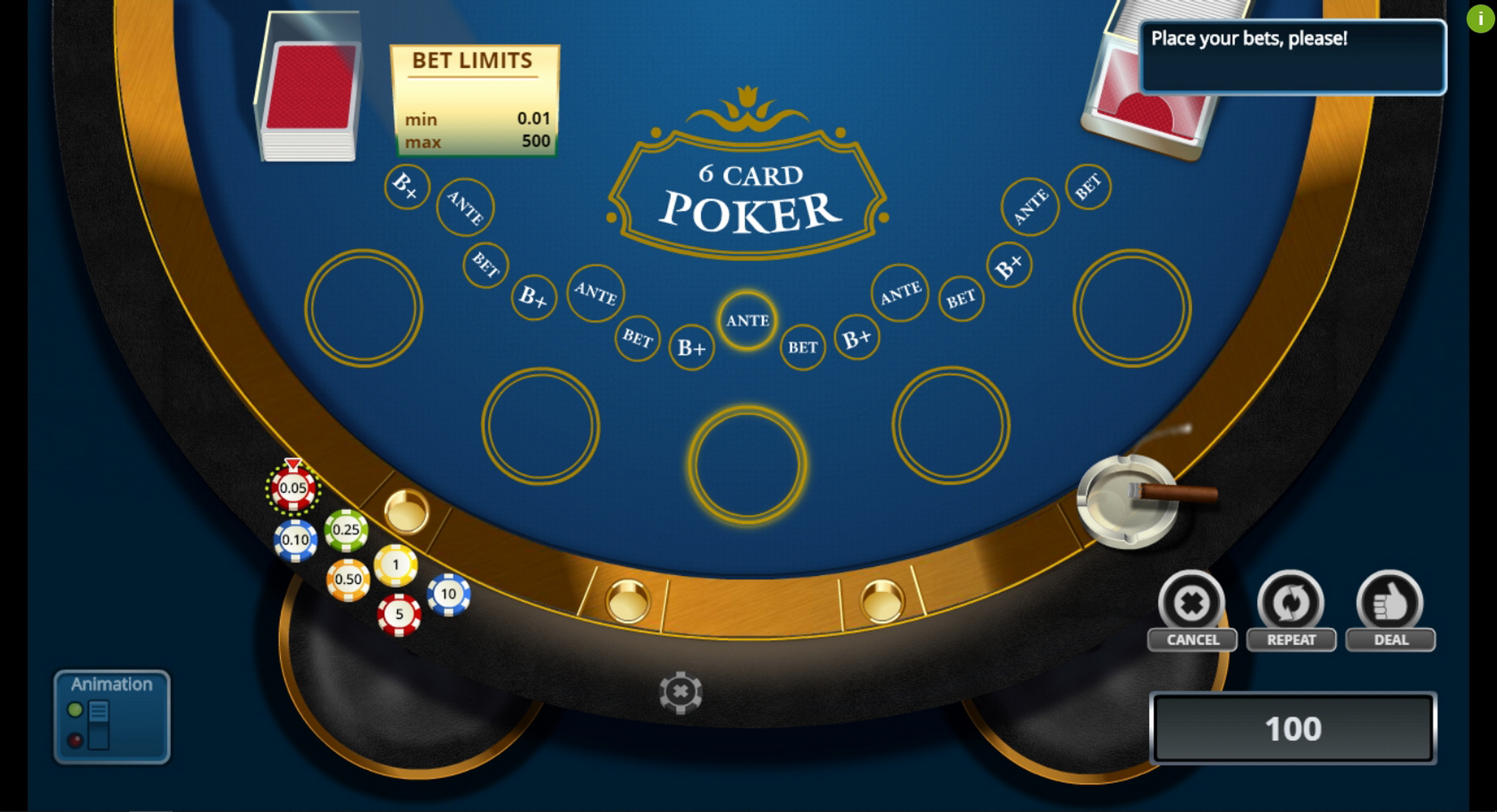 Reels in 6 Card Poker Slot Game by Novomatic