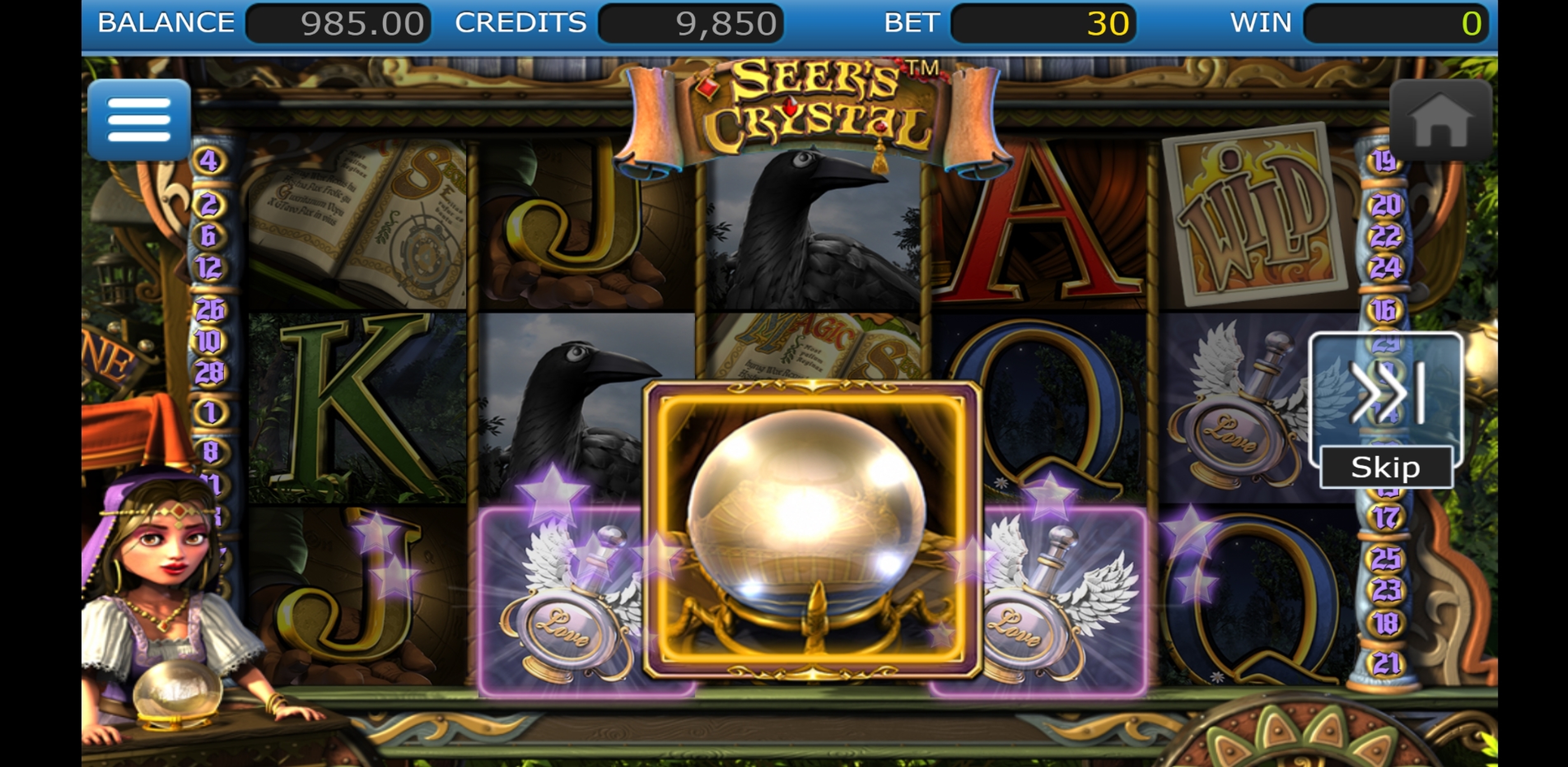 Win Money in Seer's Crystal Free Slot Game by Nucleus Gaming