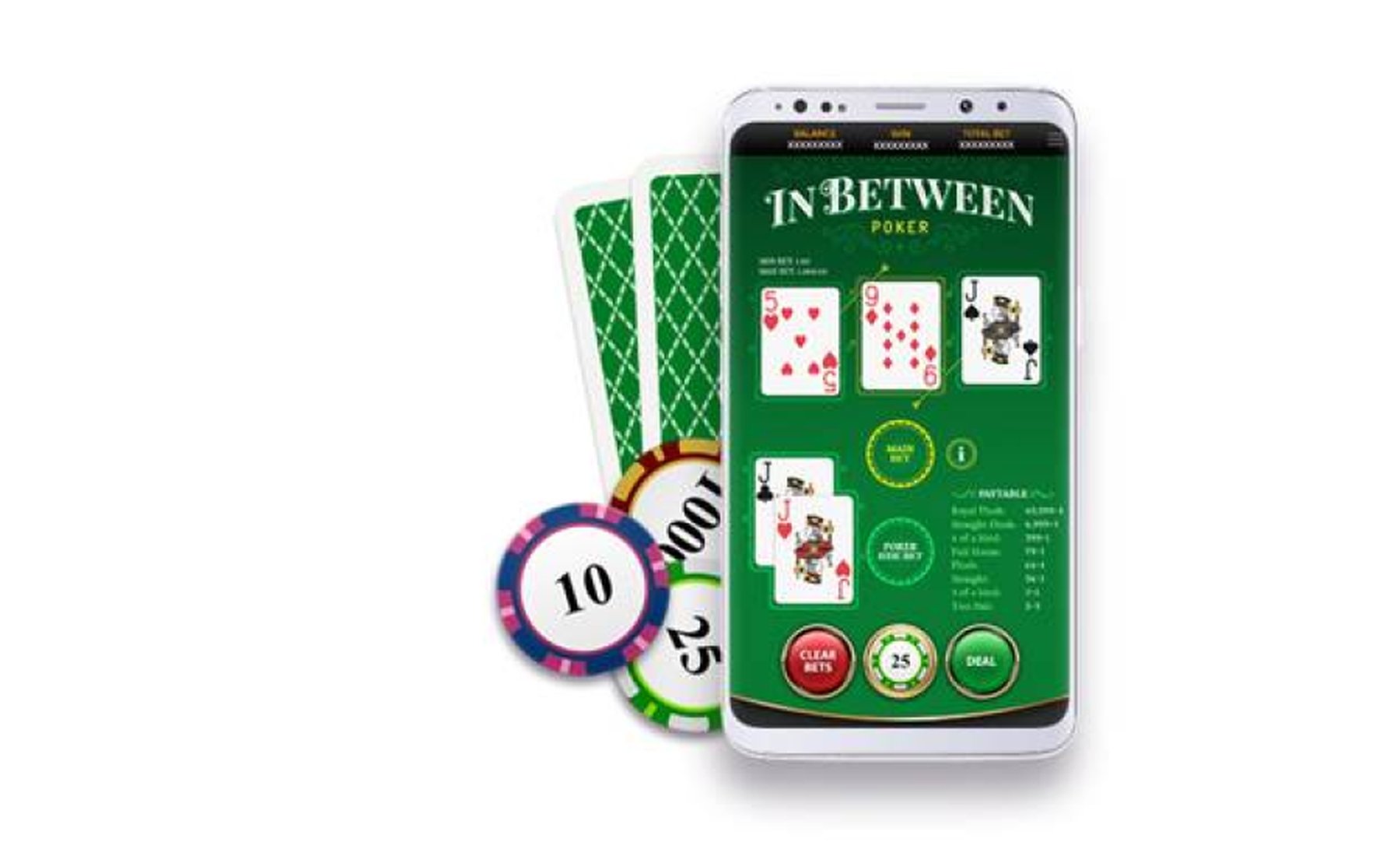 The In Between Poker Online Slot Demo Game by OneTouch Games