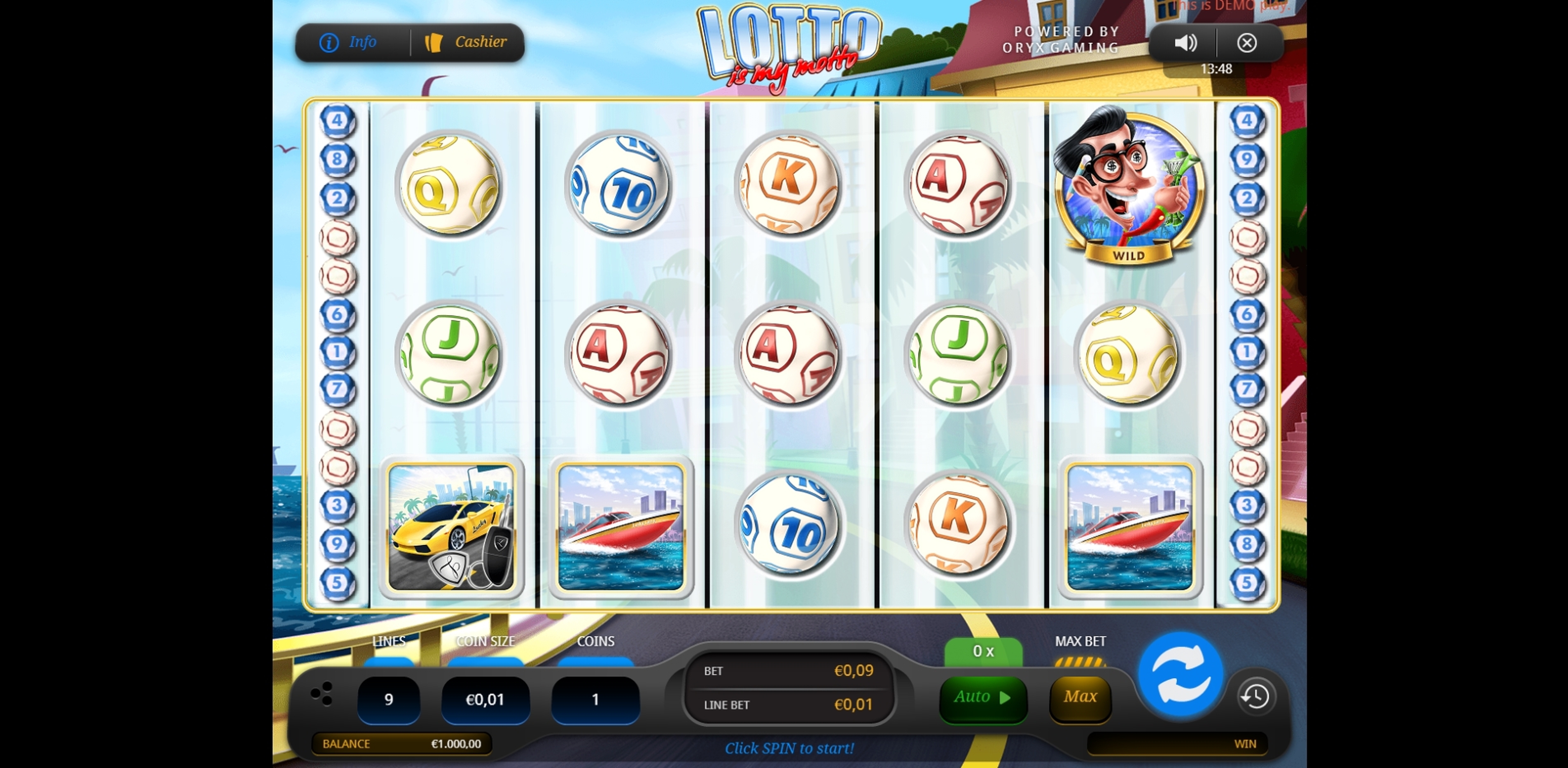 Reels in Lotto is My Motto Slot Game by Oryx Gaming