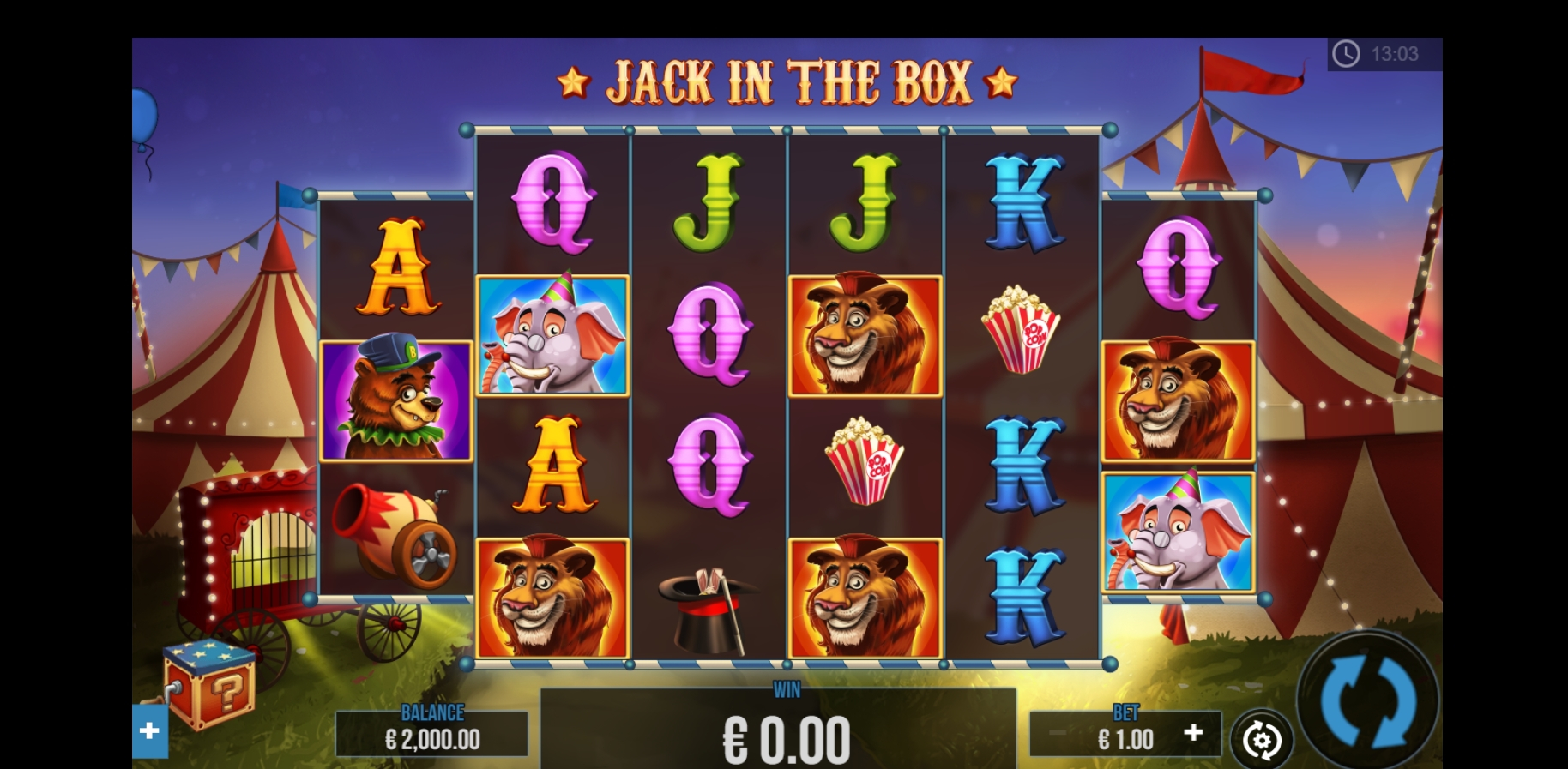 Reels in Jack in the Box Christmas Edition Slot Game by PariPlay