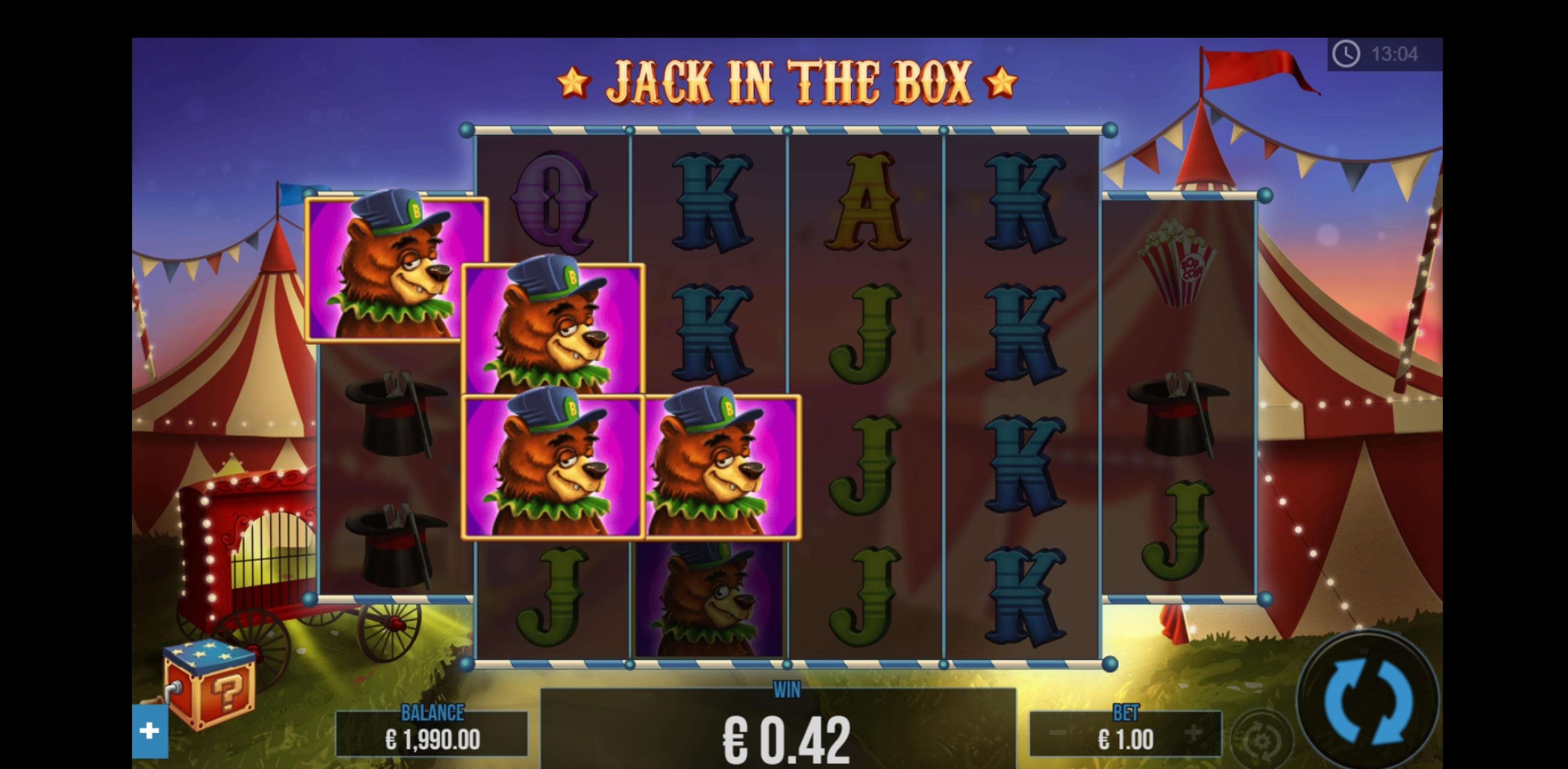 Win Money in Jack in the Box Christmas Edition Free Slot Game by PariPlay
