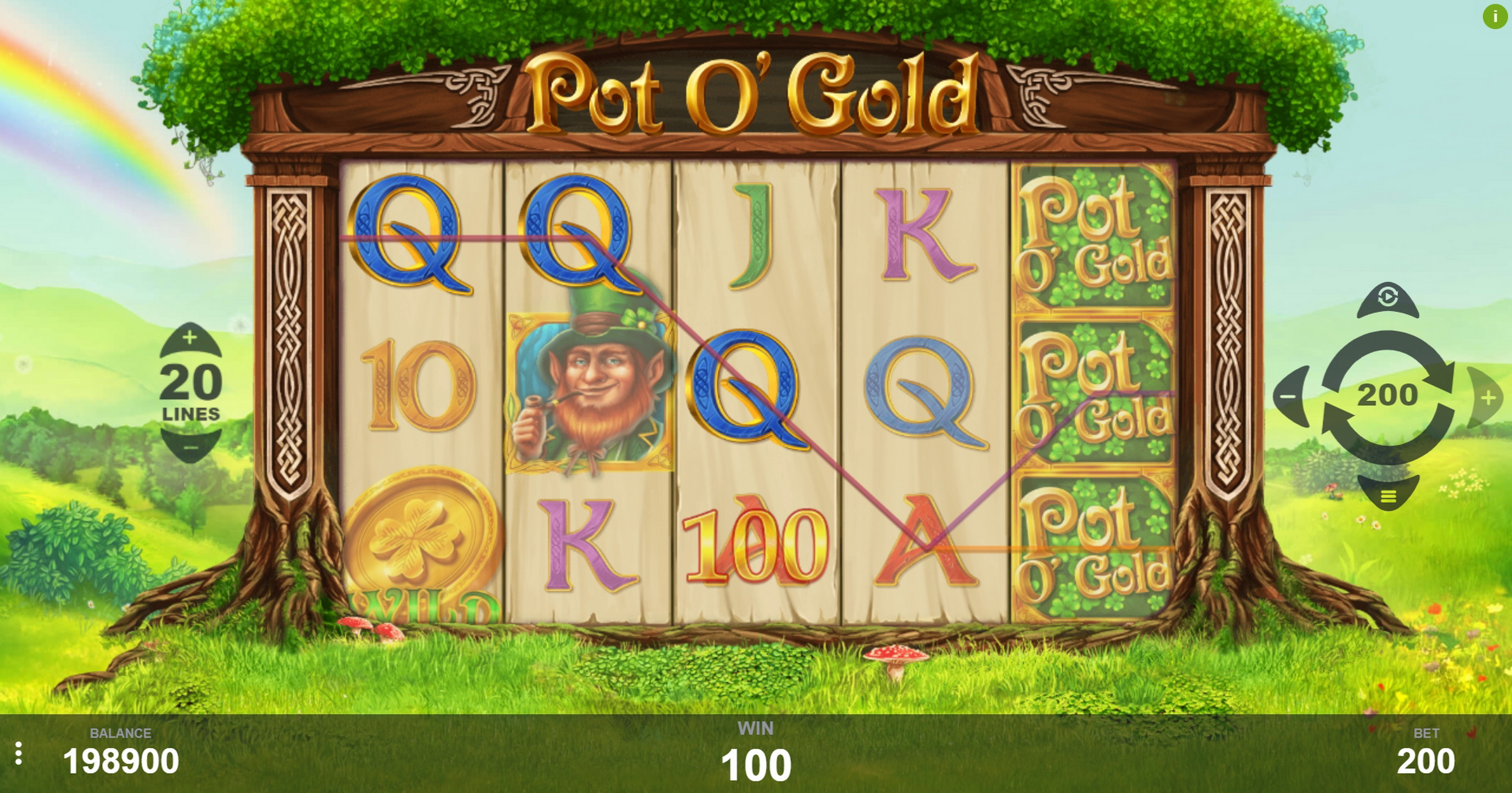 Win Money in Pot O'Gold Free Slot Game by PariPlay