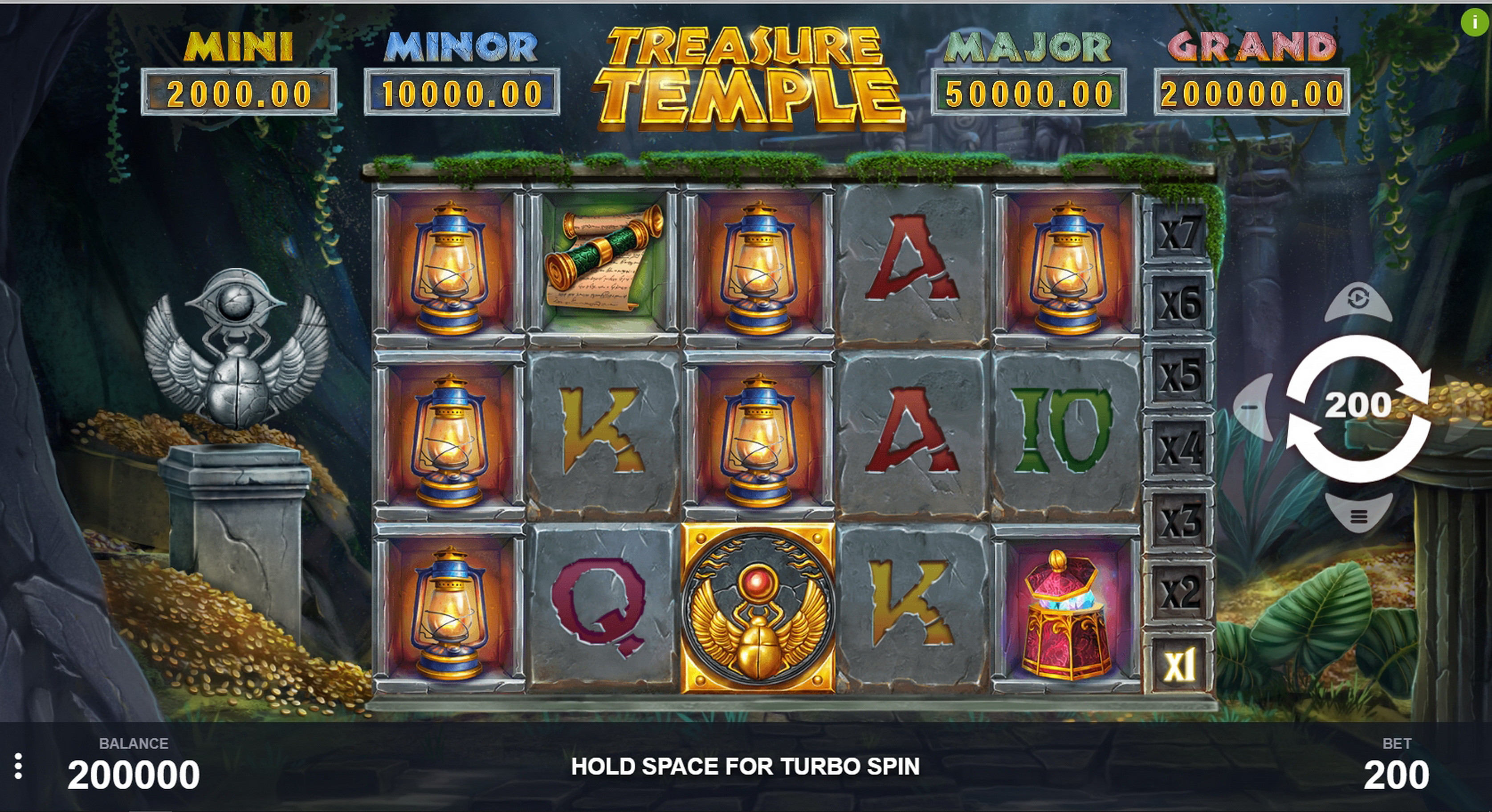 Reels in Treasure Temple Slot Game by PariPlay