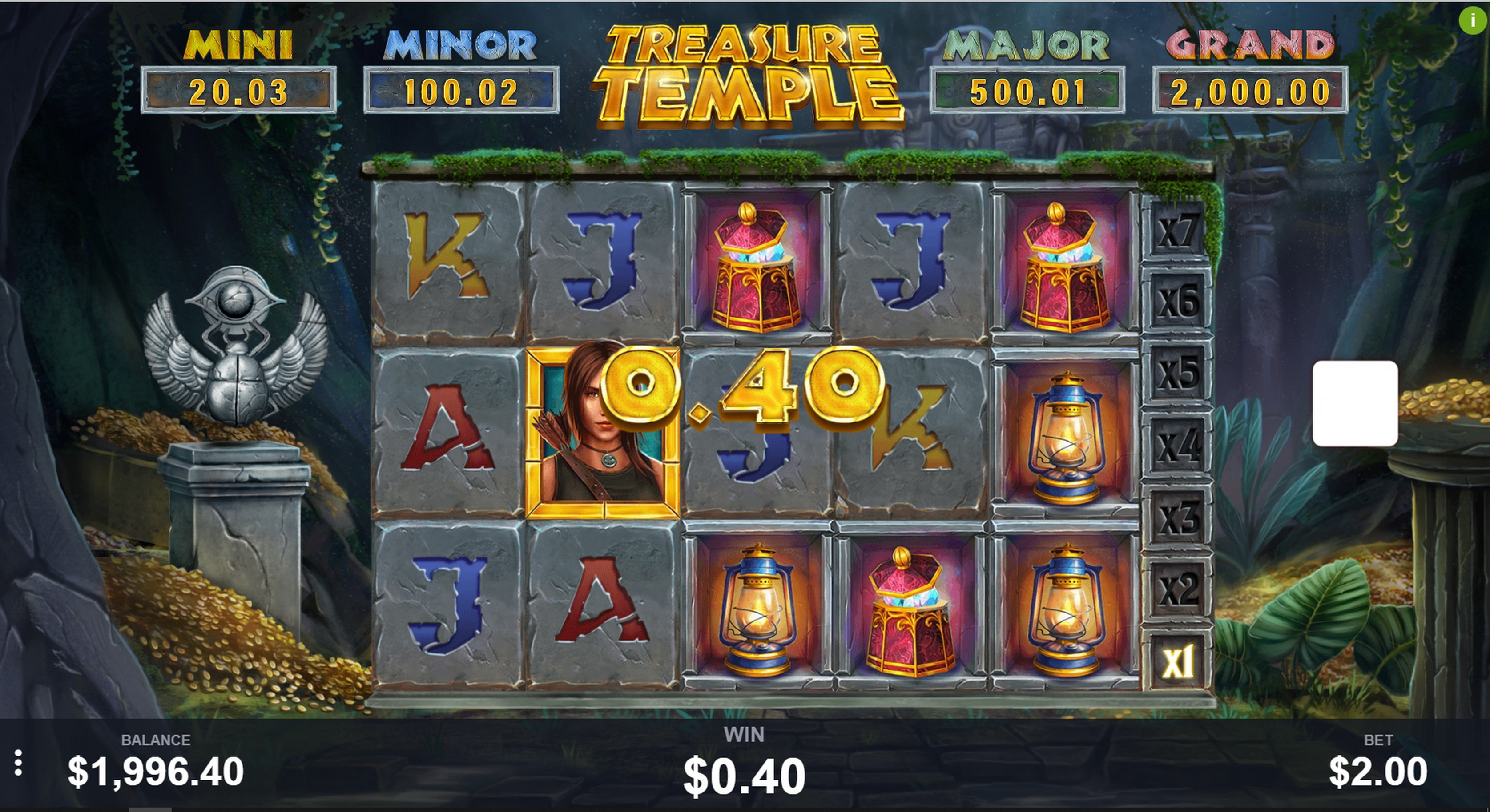 Win Money in Treasure Temple Free Slot Game by PariPlay