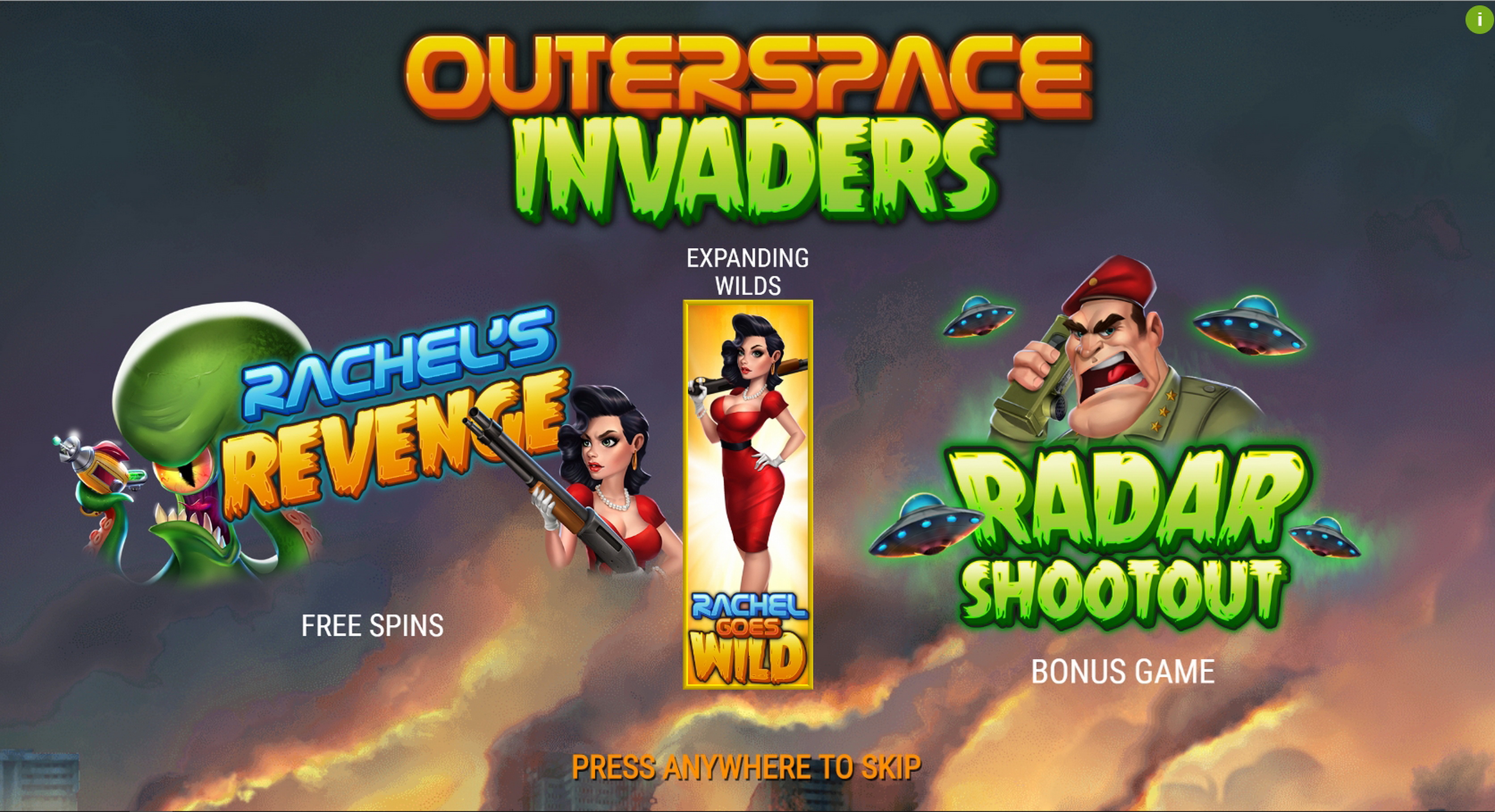 Play Outerspace Invaders Free Casino Slot Game by PearFiction Studios