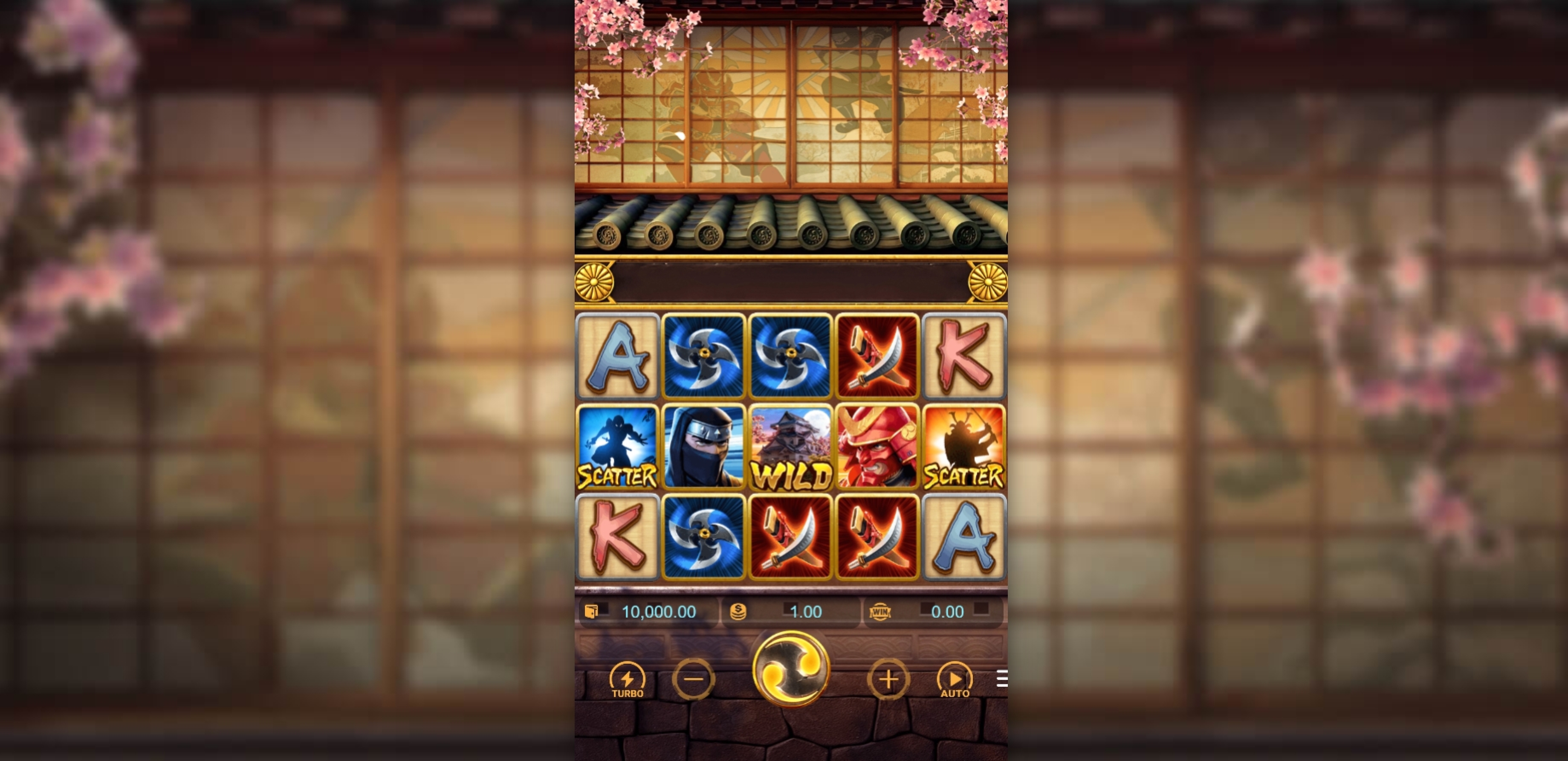 Reels in Ninja vs Samurai Slot Game by PG Soft