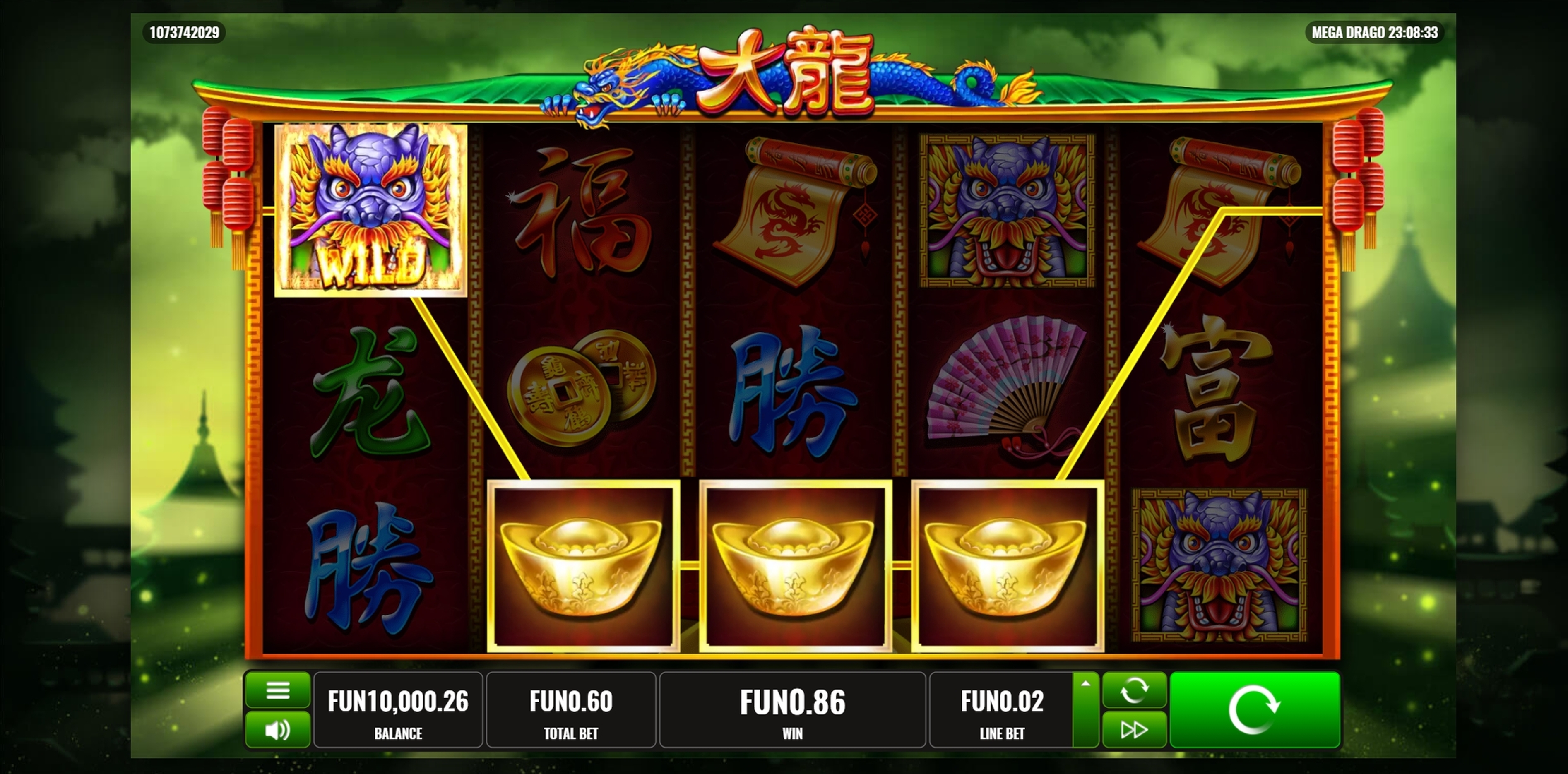 Win Money in Mega Drago Free Slot Game by Platipus