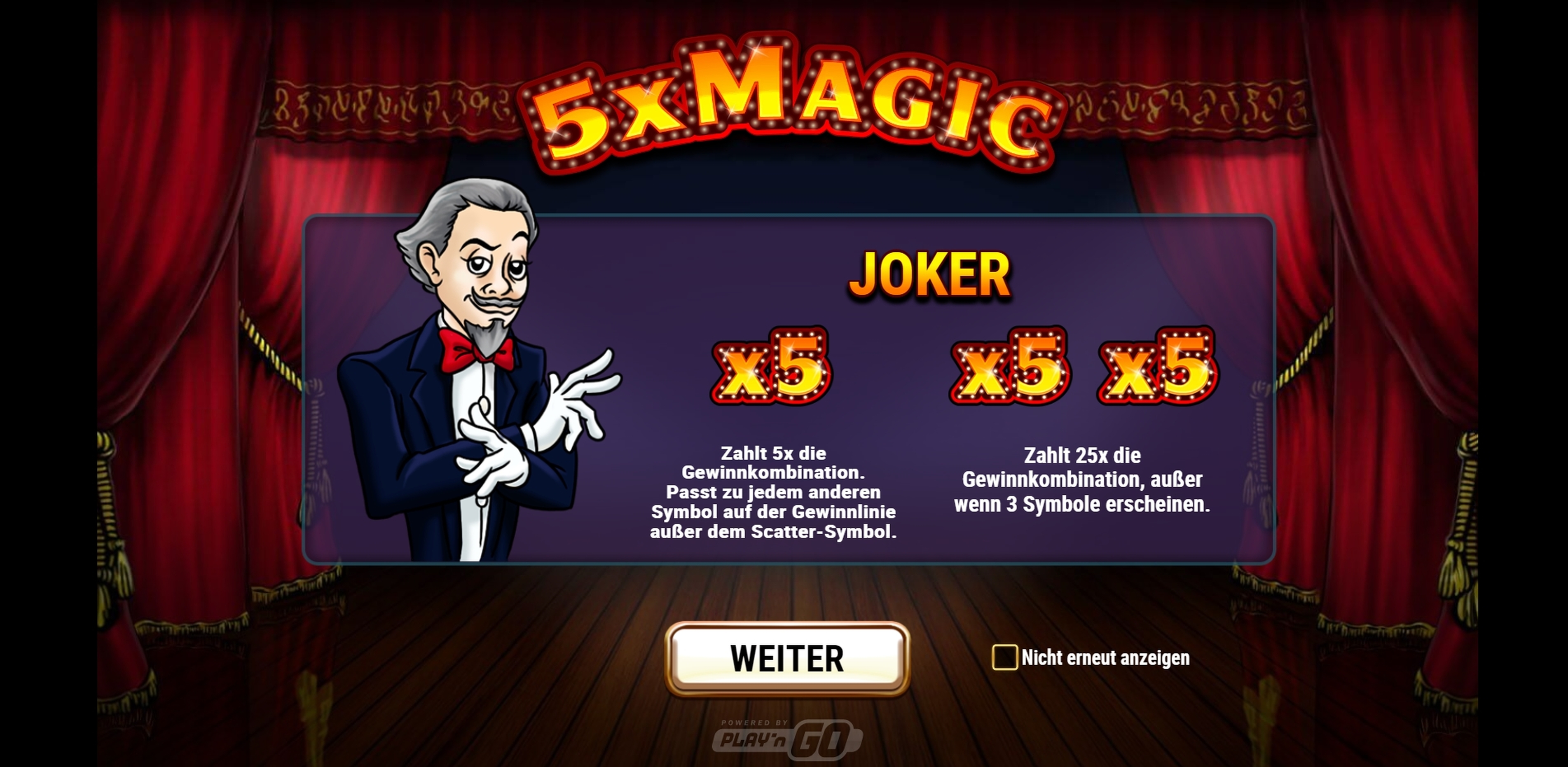 Play 5x Magic Free Casino Slot Game by Playn GO