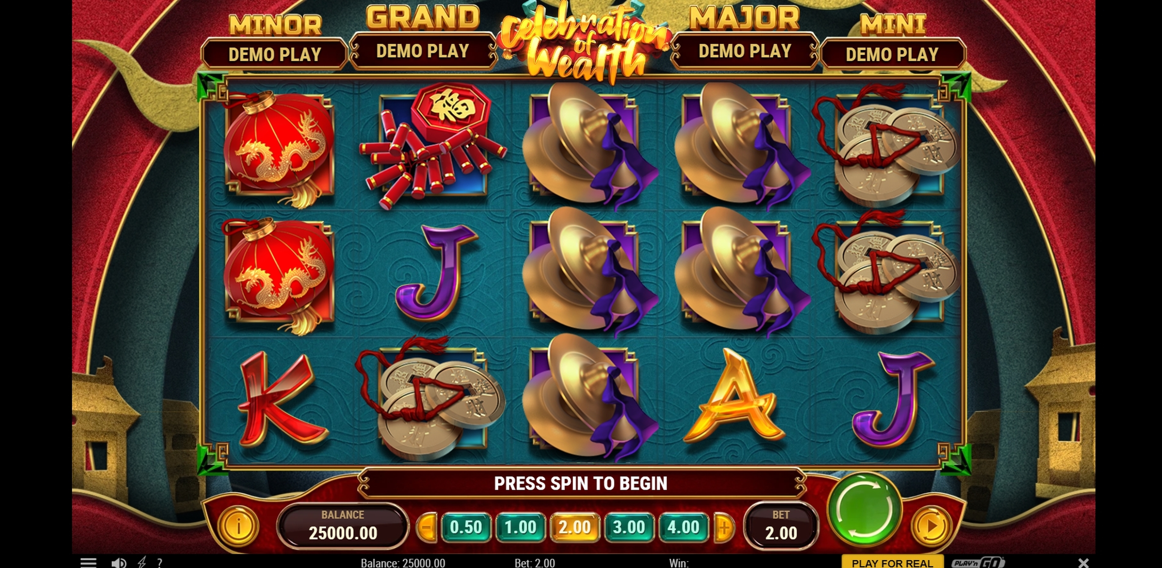 Reels in Celebration of Wealth Slot Game by Playn GO