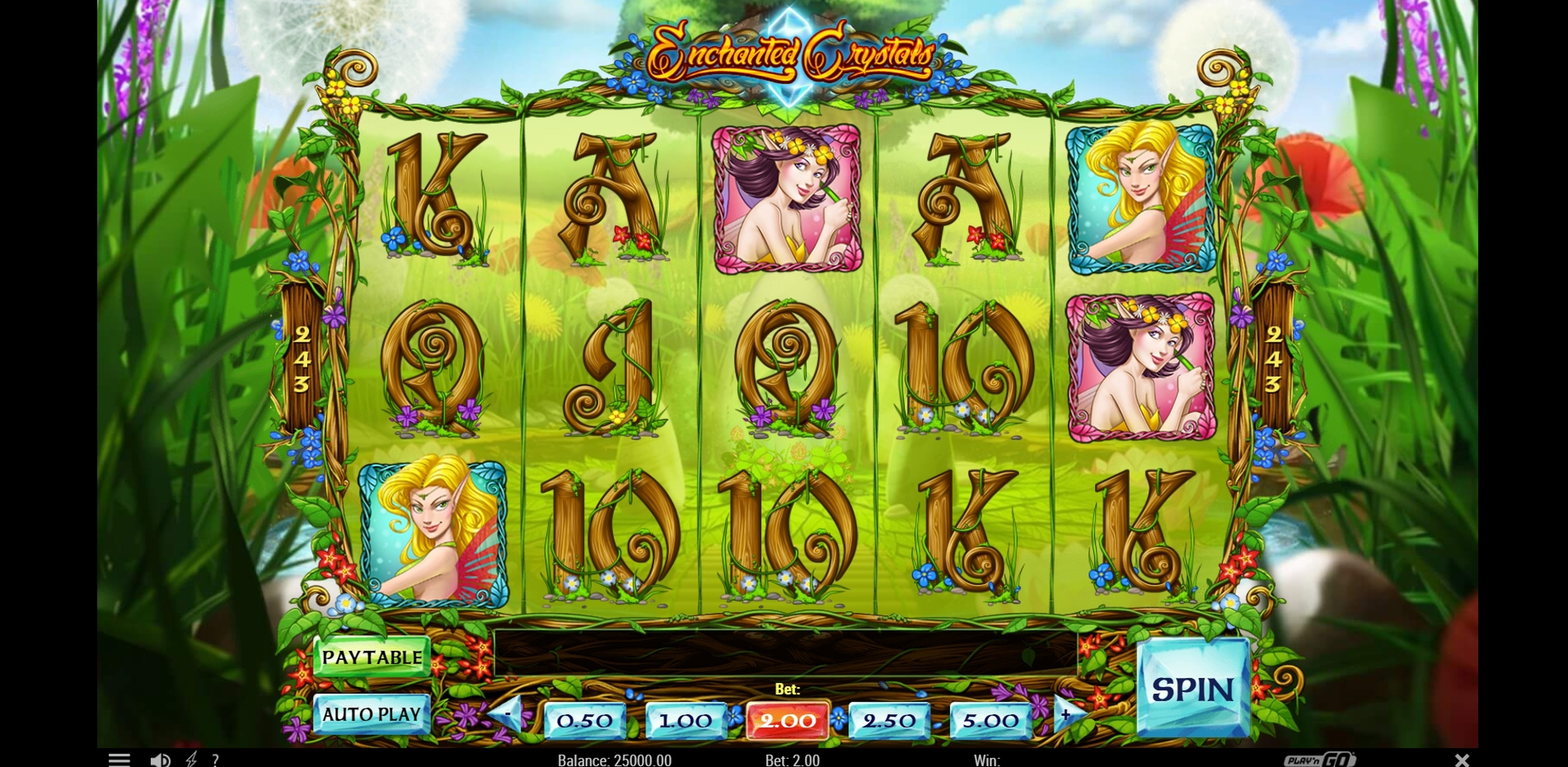 Reels in Enchanted Crystals Slot Game by Playn GO