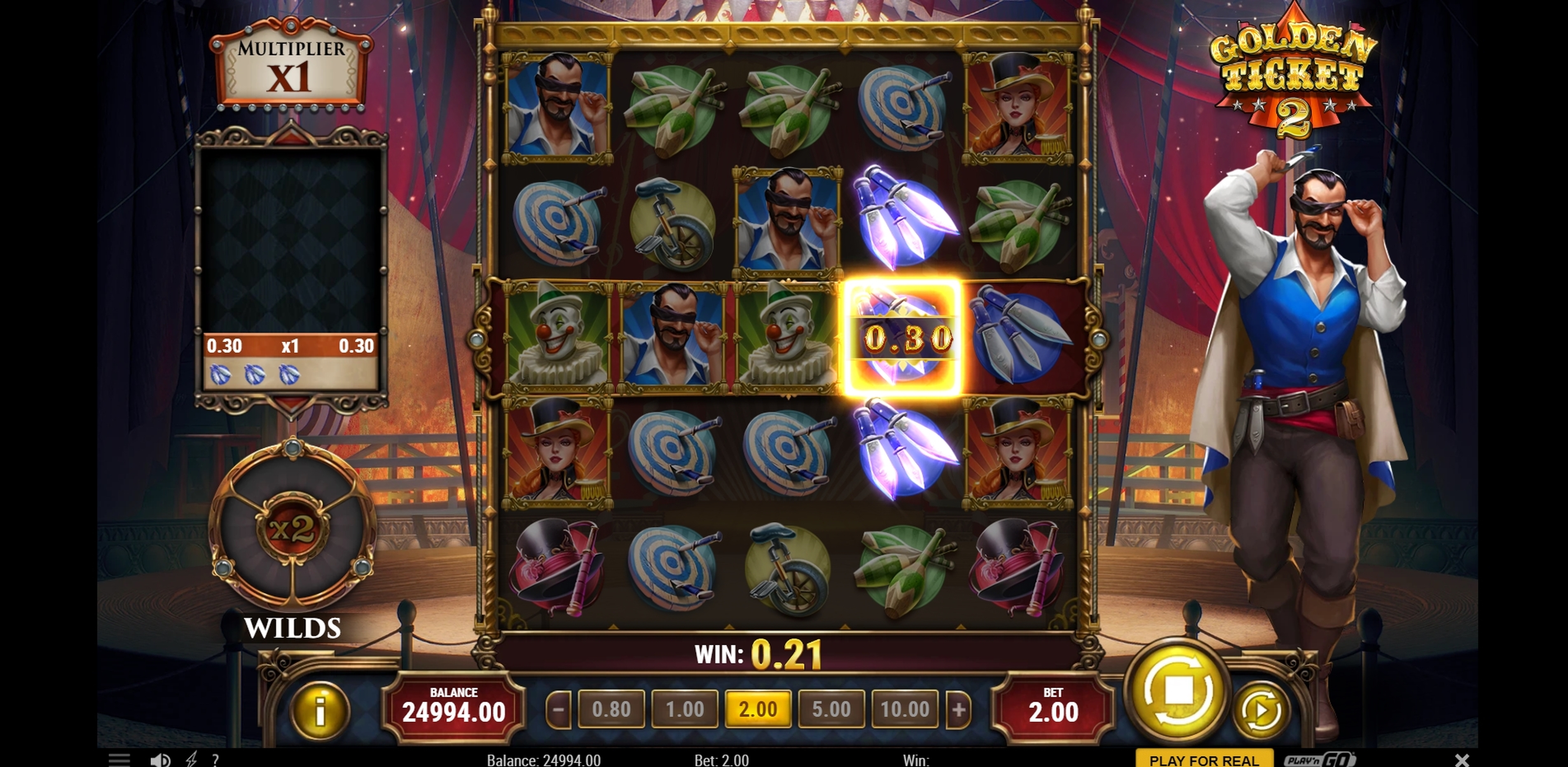 Win Money in Golden Ticket 2 Free Slot Game by Playn GO