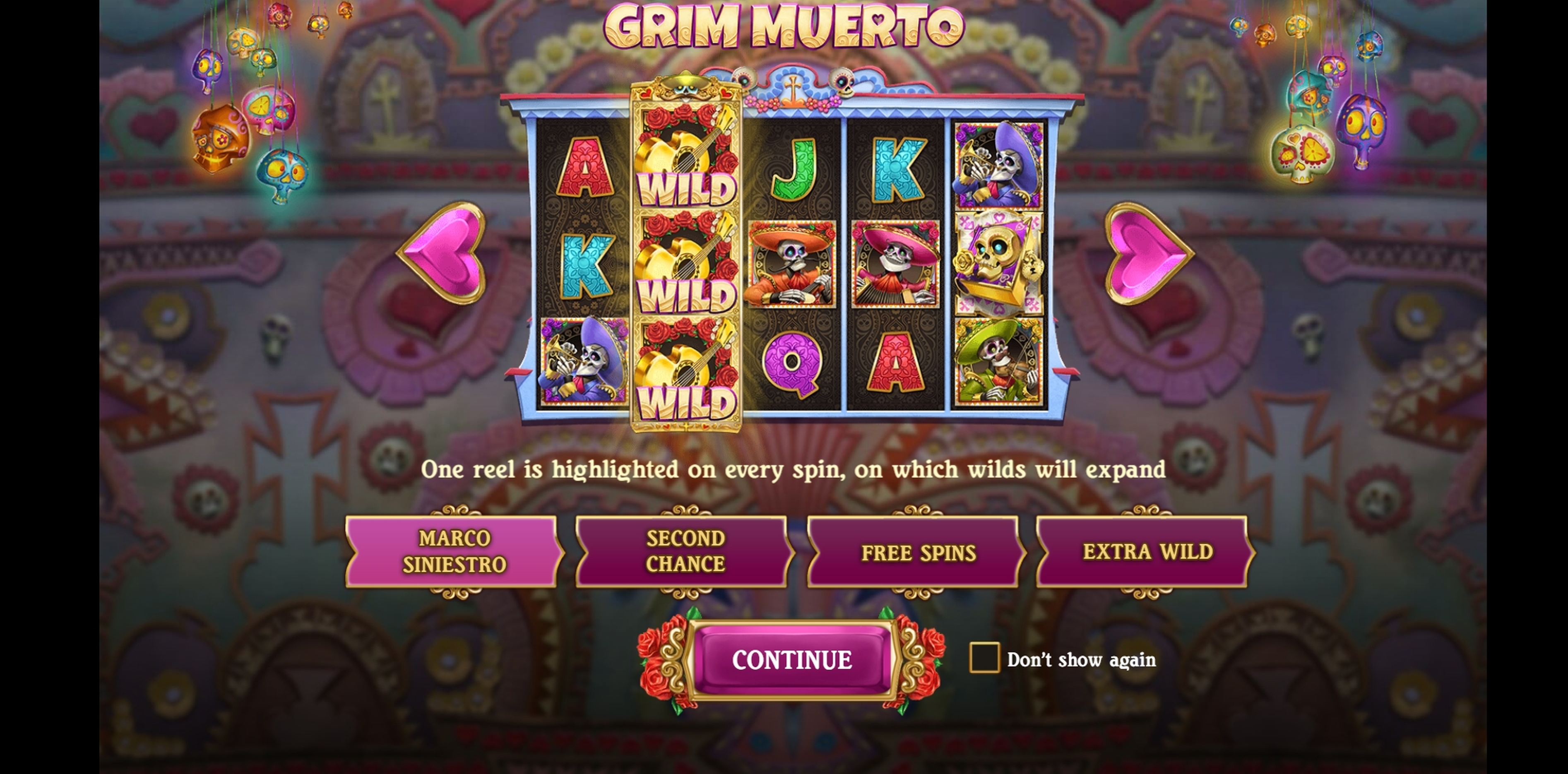 Play Grim Muerto Free Casino Slot Game by Playn GO