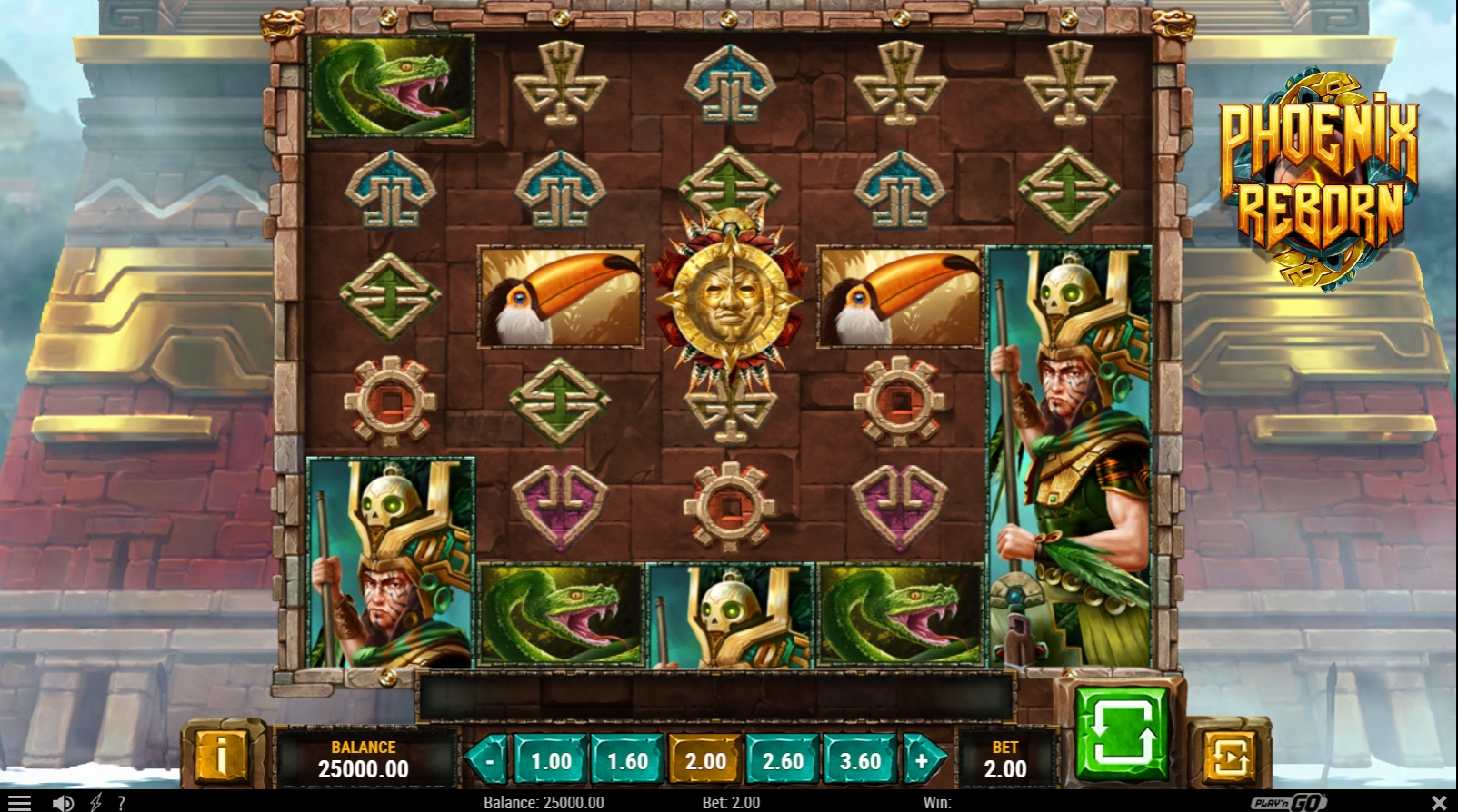 Reels in Phoenix Reborn Slot Game by Playn GO