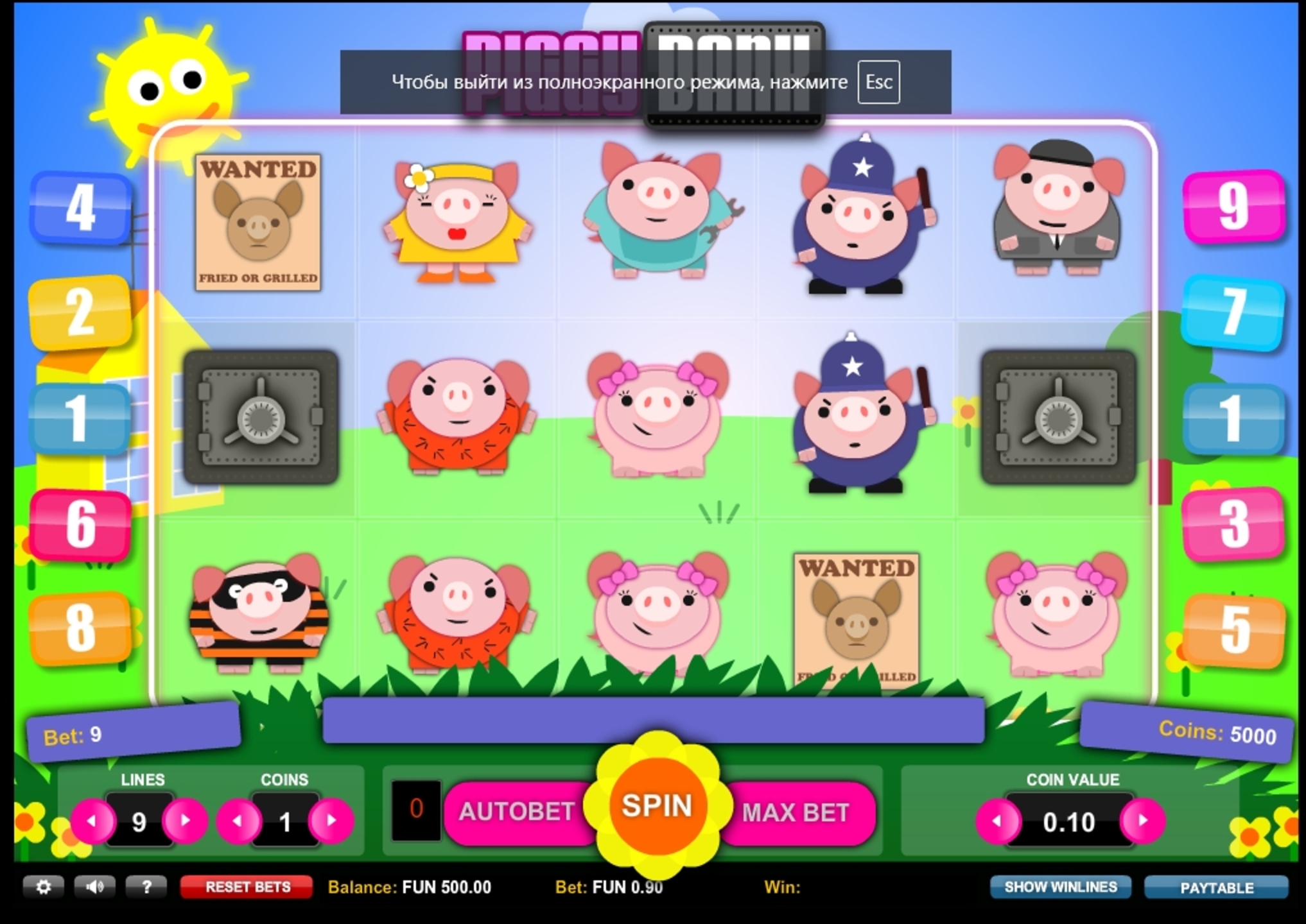 Reels in Piggy Bank Slot Game by Playn GO