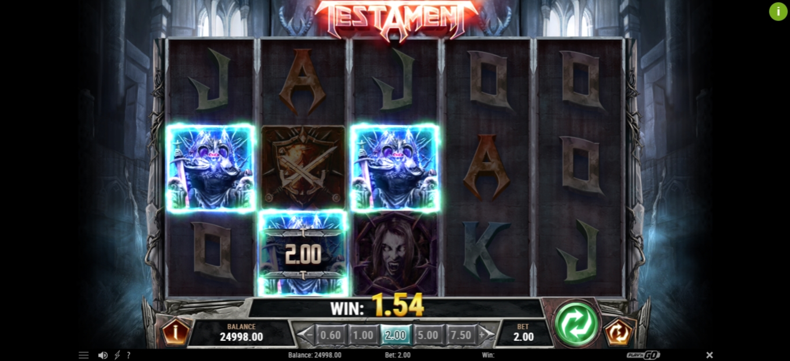 Win Money in Testament Free Slot Game by Playn GO