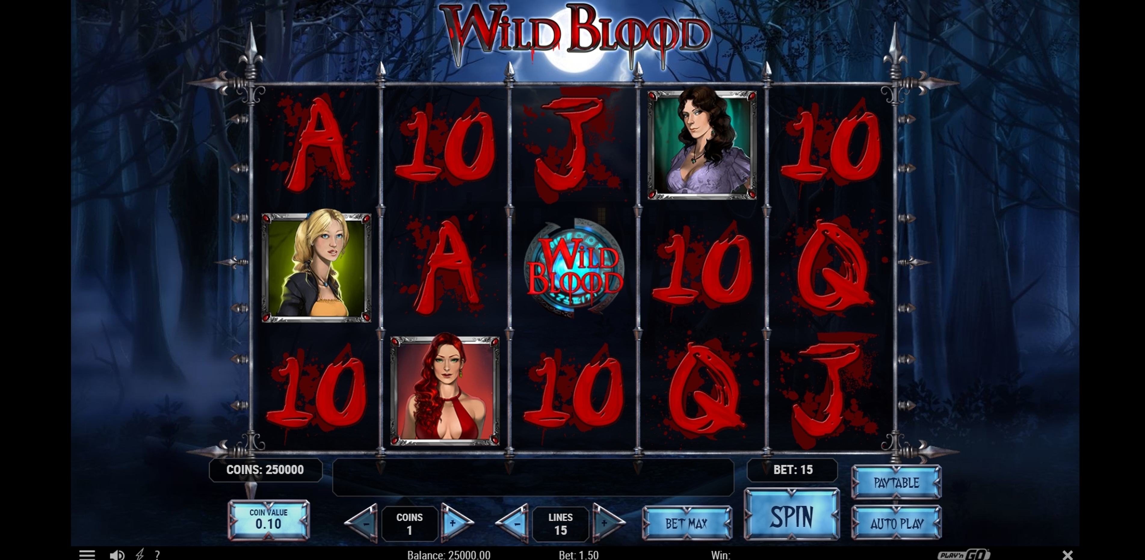 Reels in Wild Blood Slot Game by Playn GO
