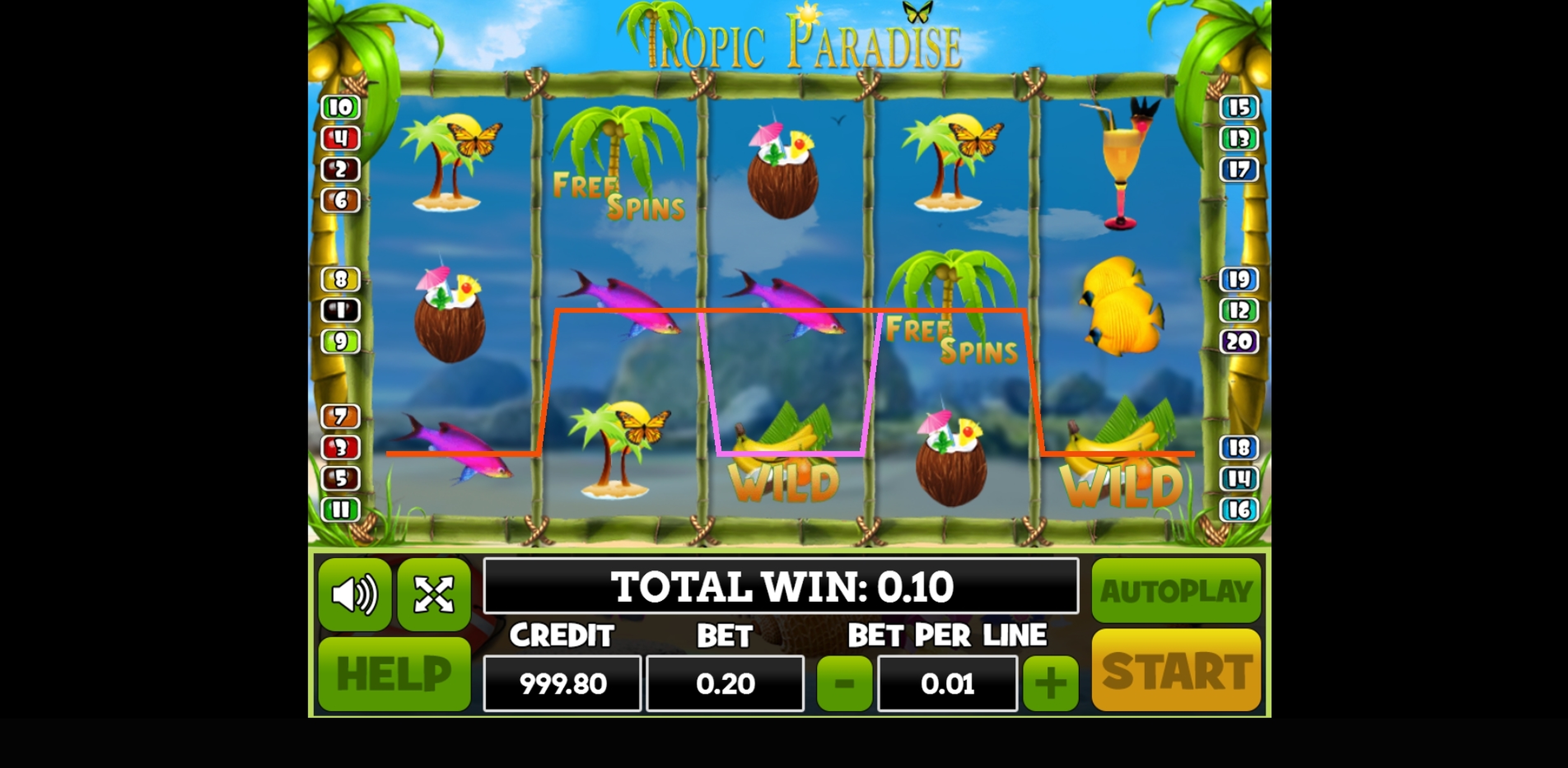Win Money in Tropic Paradise Free Slot Game by PlayPearls
