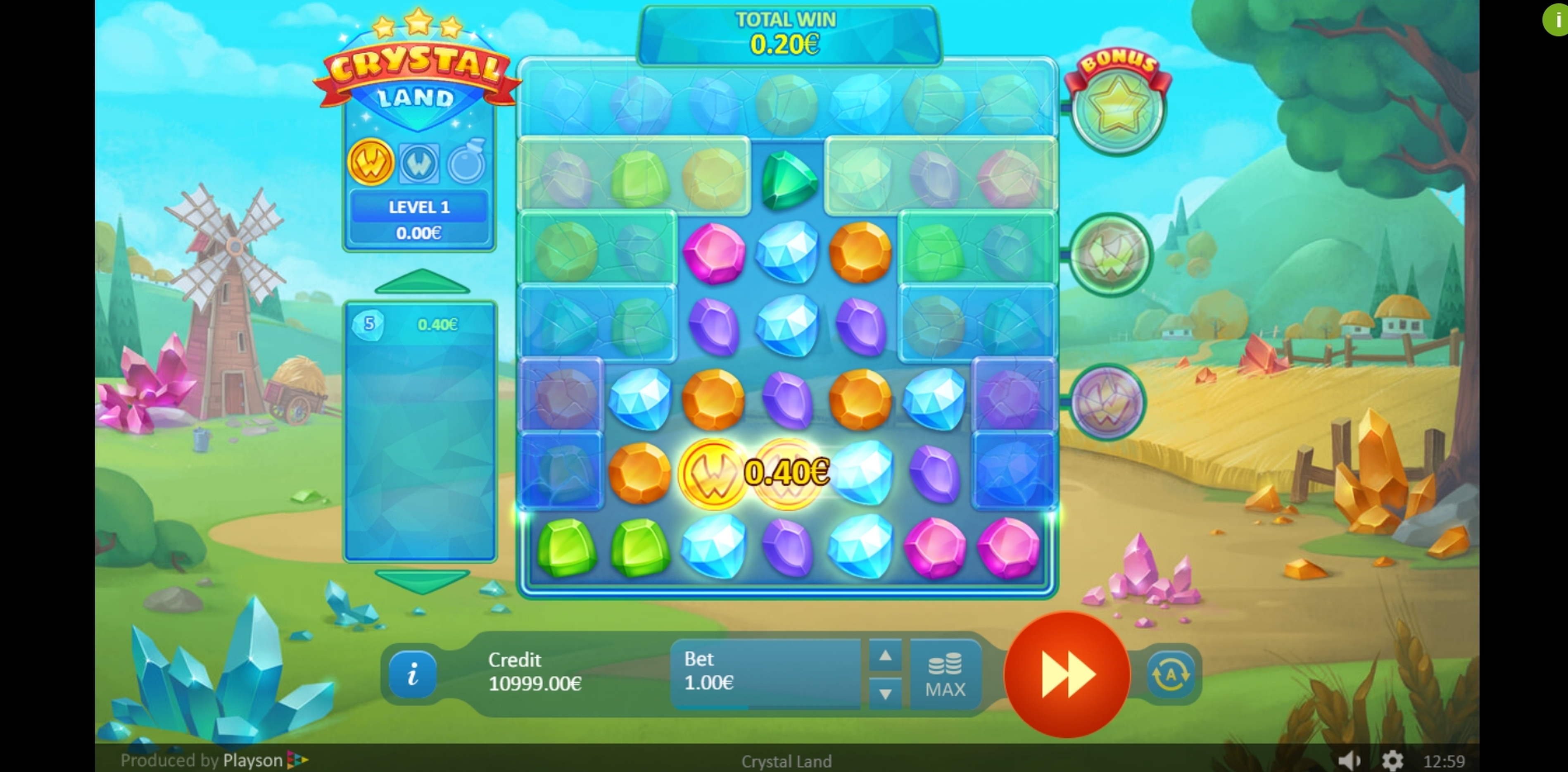 Win Money in Crystal Land Free Slot Game by Playson