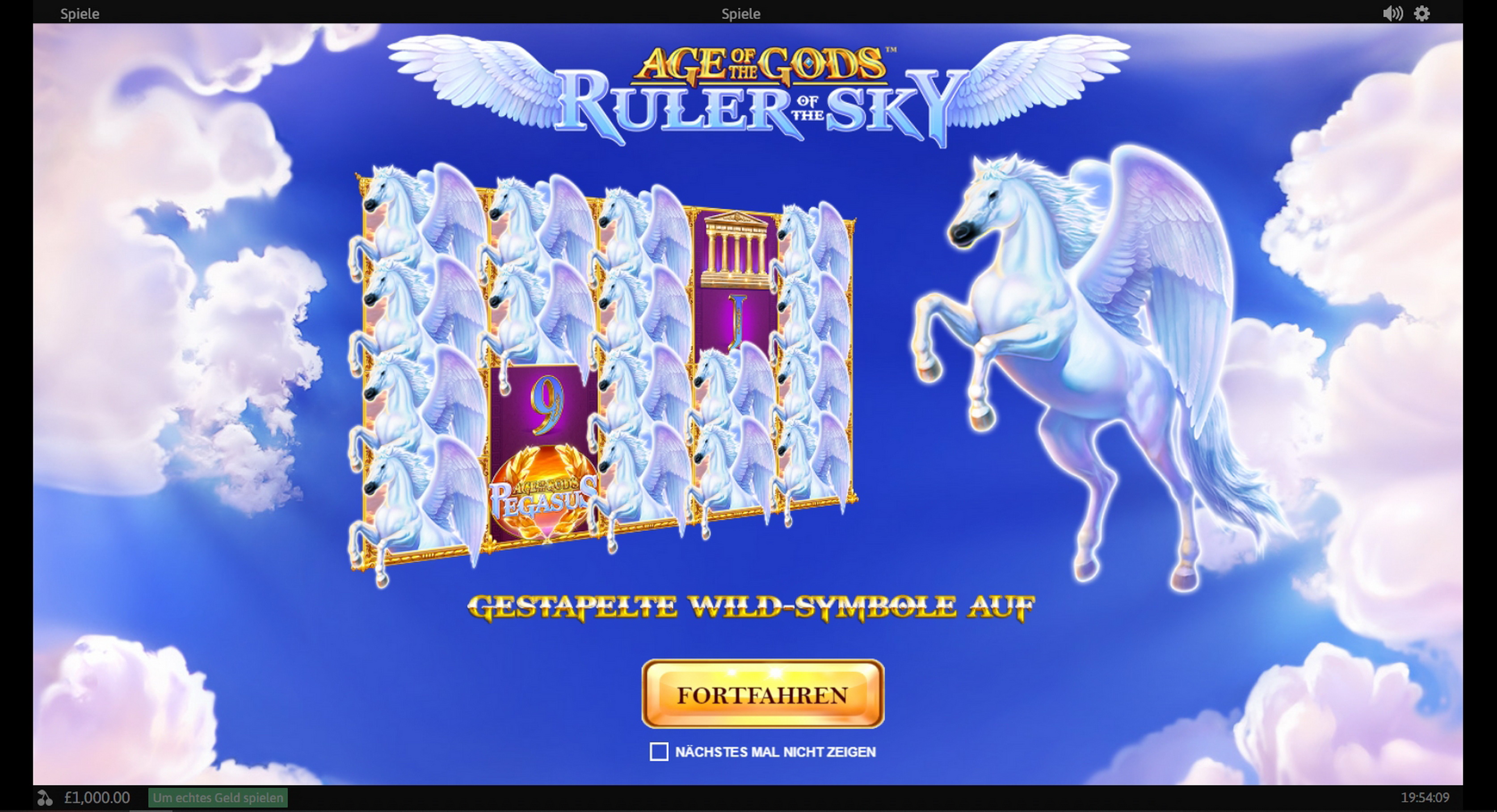 Play Age of the Gods: Ruler of the Sky Free Casino Slot Game by Playtech Origins