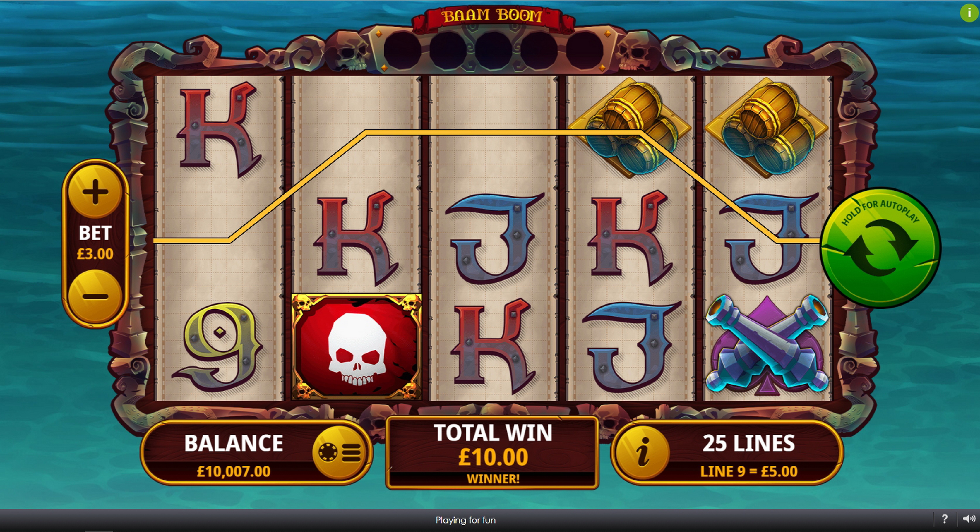 Win Money in Baam Boom Free Slot Game by Playtech
