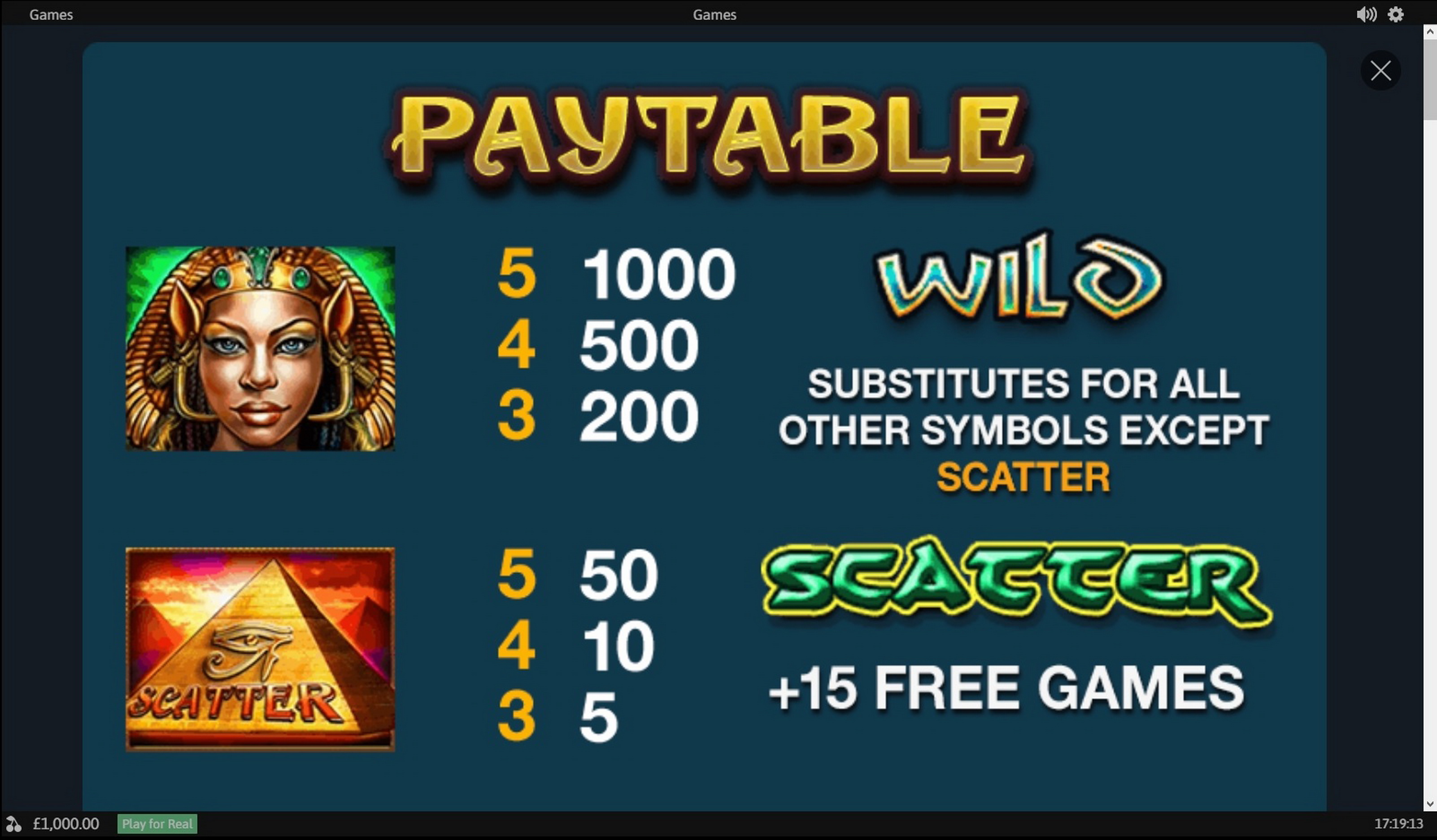 Info of Cat Queen Slot Game by Playtech