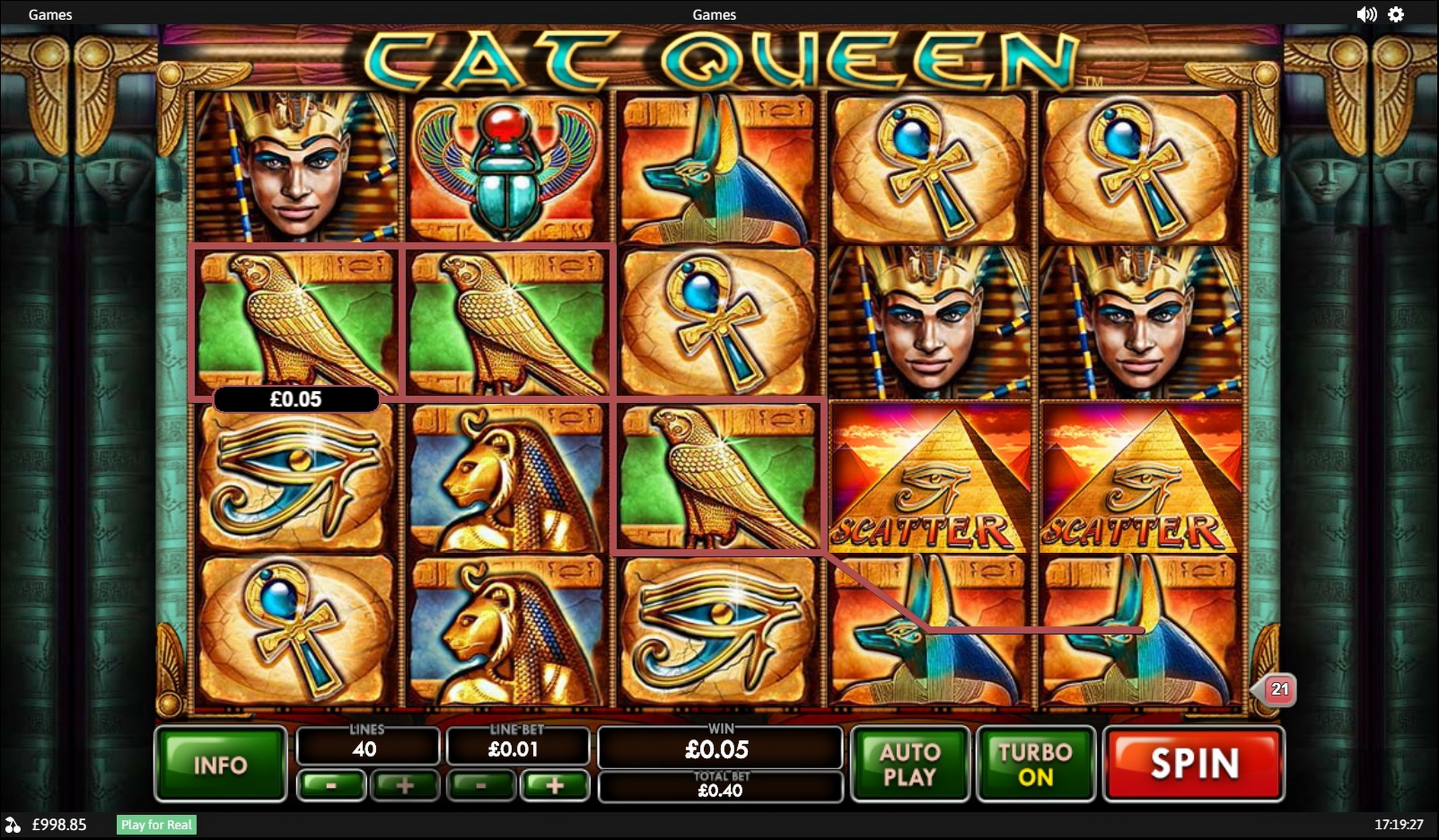Win Money in Cat Queen Free Slot Game by Playtech