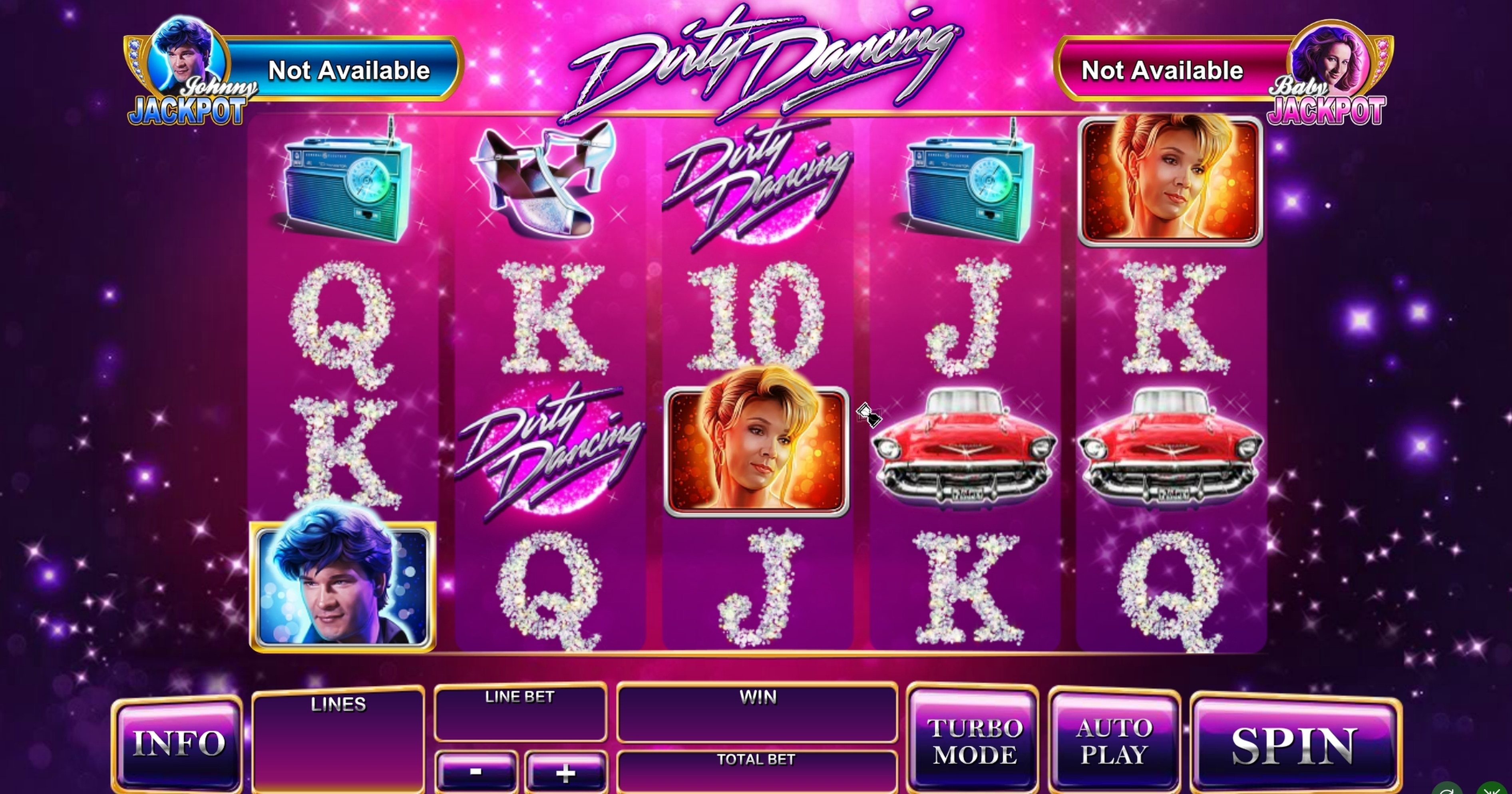 Reels in Dirty Dancing Slot Game by Playtech