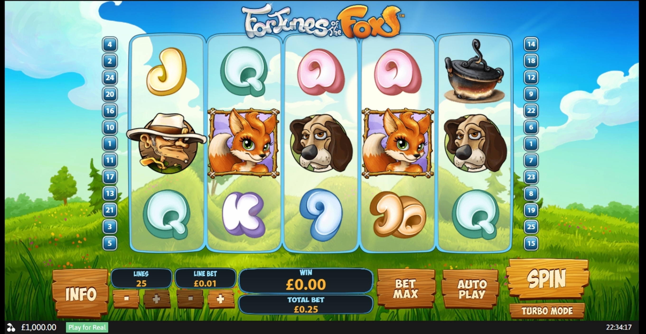 Reels in Fortunes Of The Fox Slot Game by Playtech