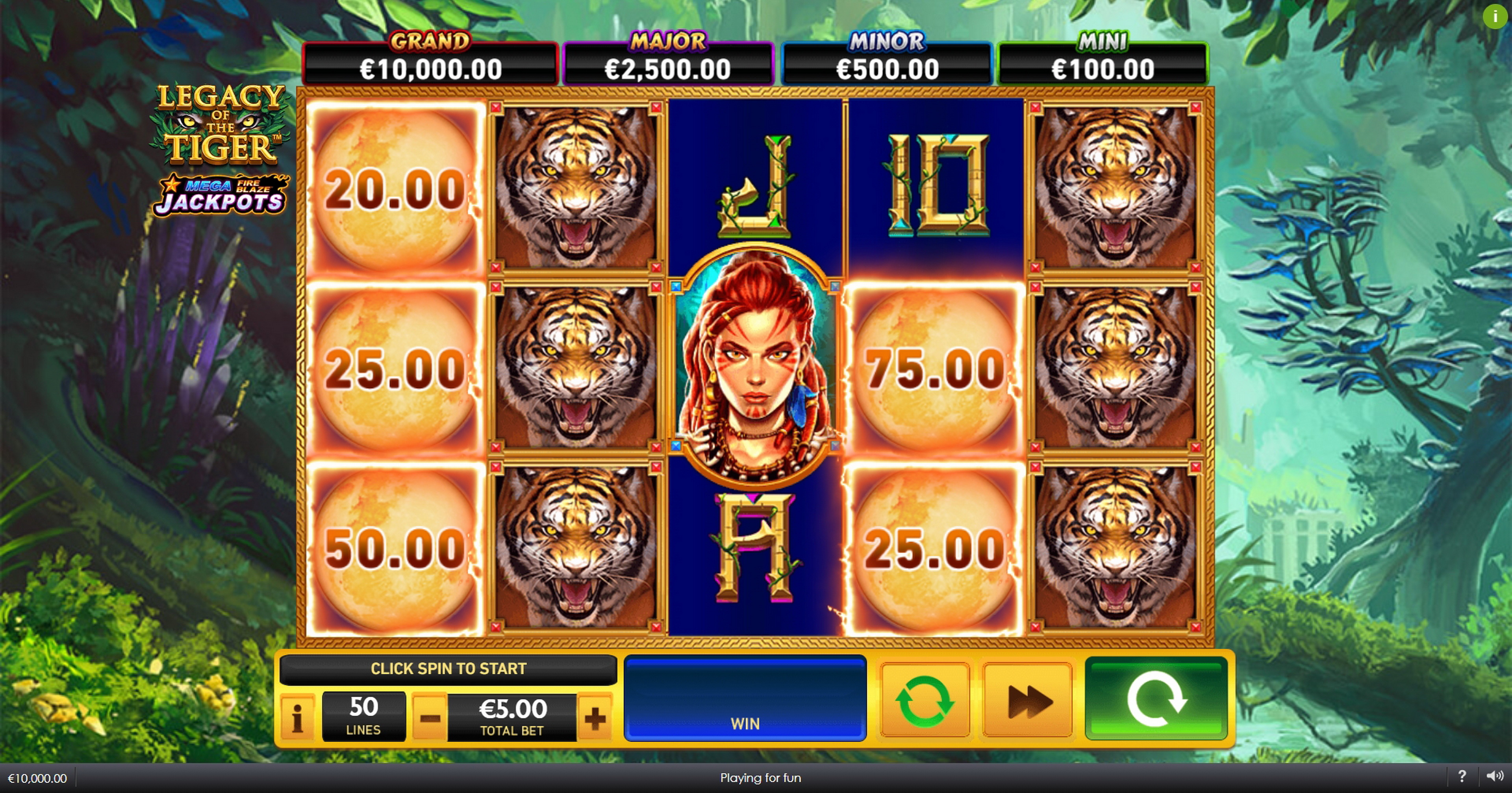 Reels in Legacy of the Tiger Slot Game by Playtech Origins
