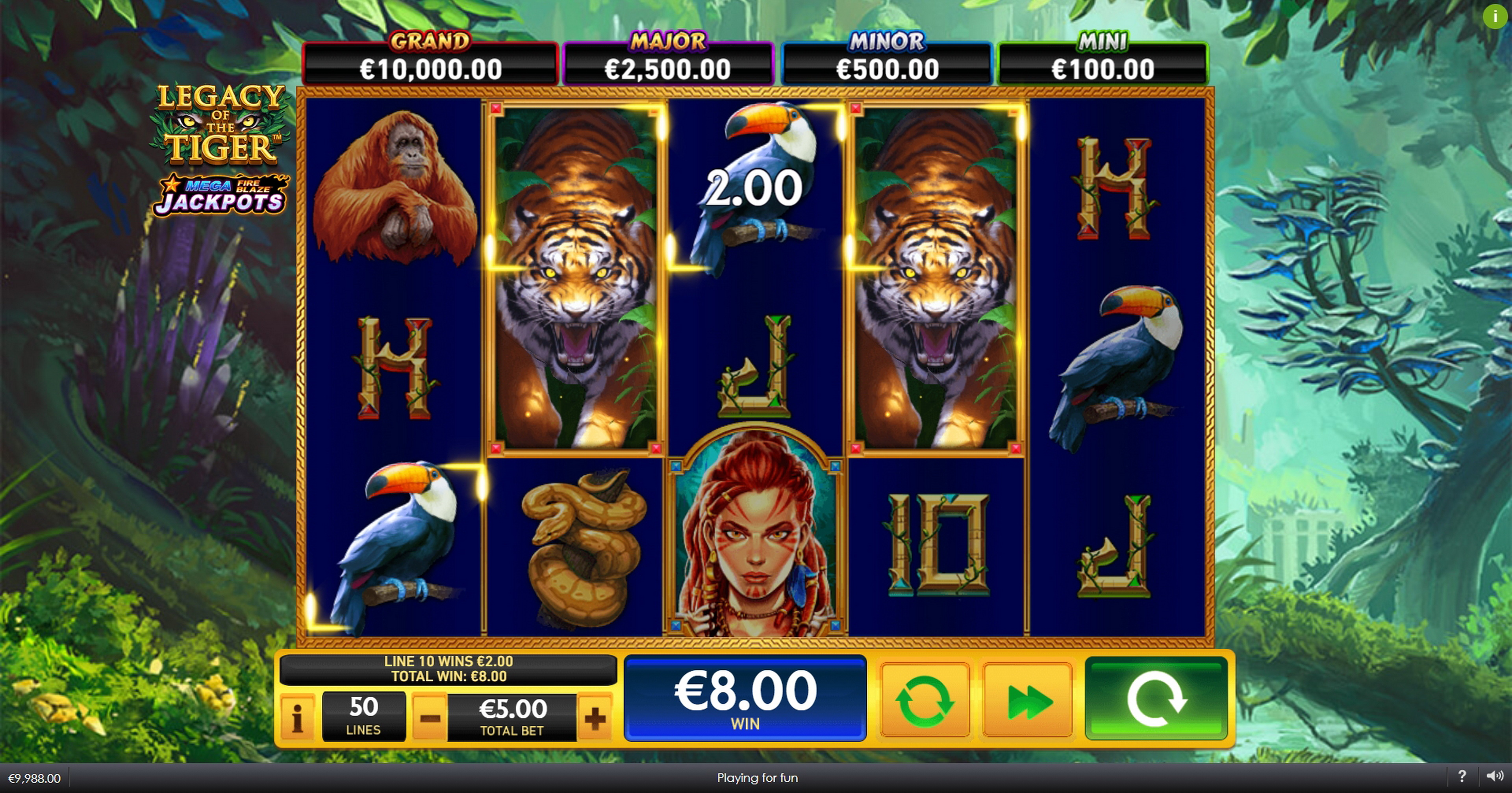 Win Money in Legacy of the Tiger Free Slot Game by Playtech Origins