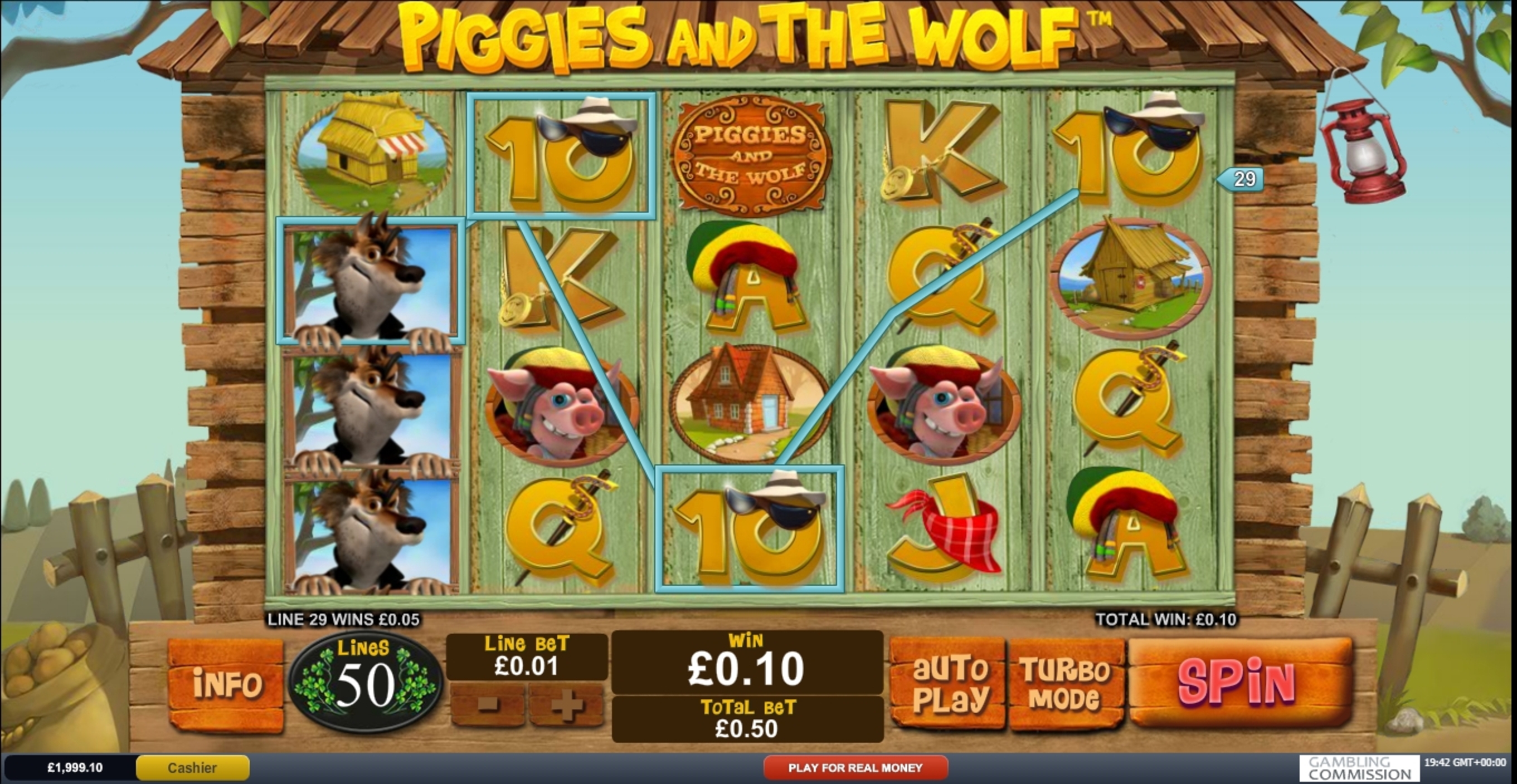 Win Money in Piggies and The Wolf Free Slot Game by Playtech
