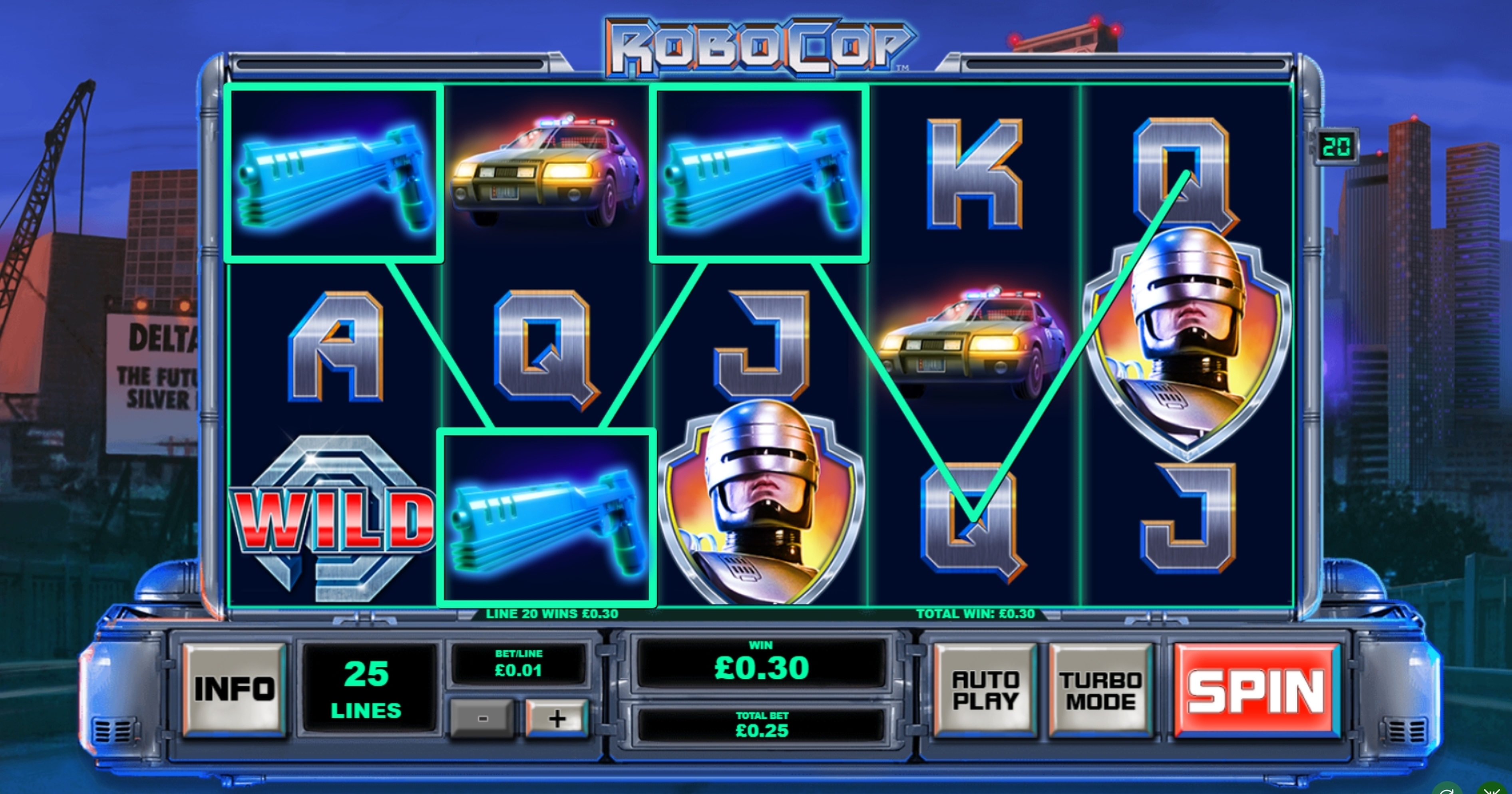 Win Money in RoboCop Free Slot Game by Playtech