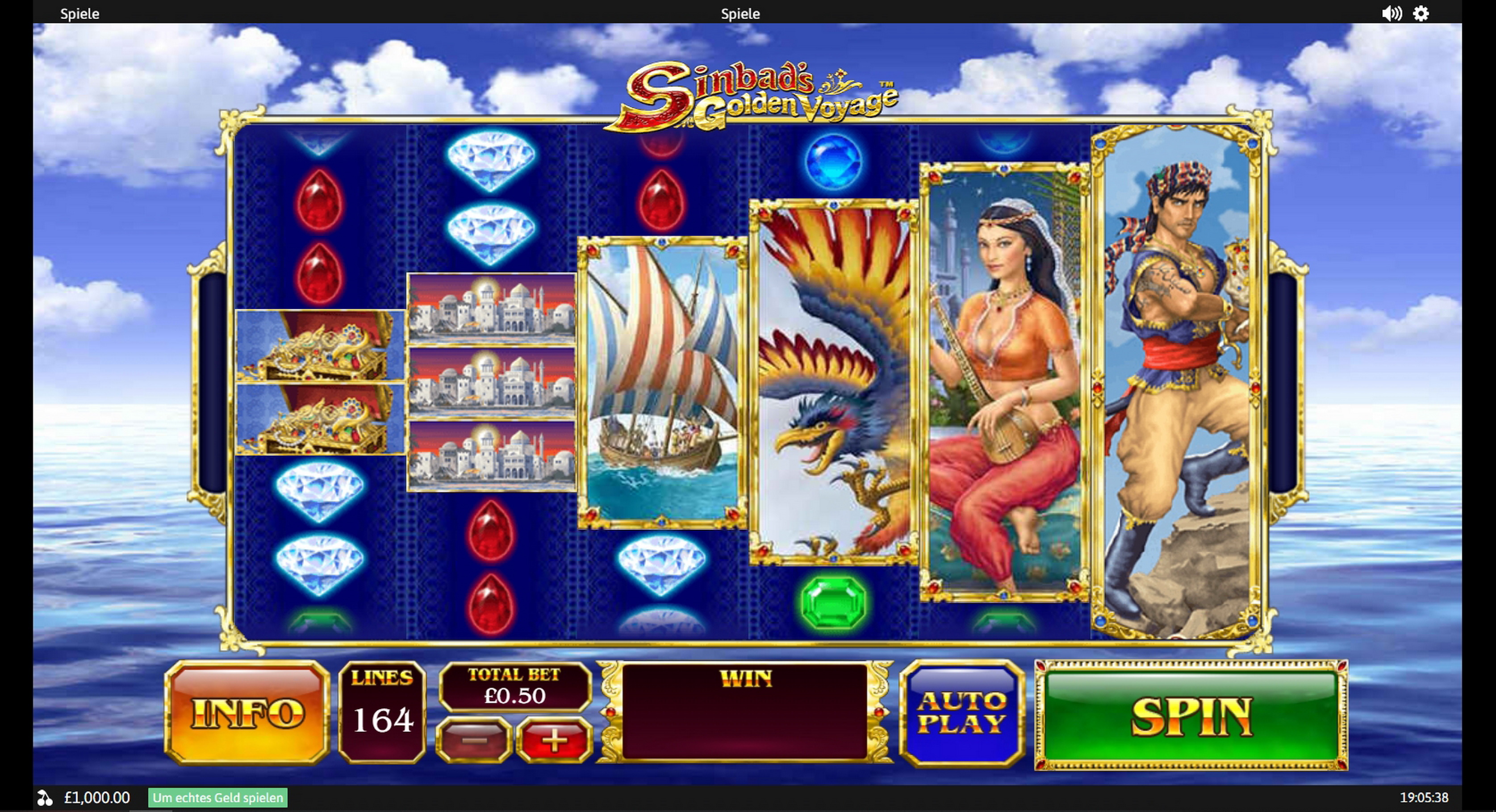 Reels in Sinbad's Golden Voyage Slot Game by Playtech