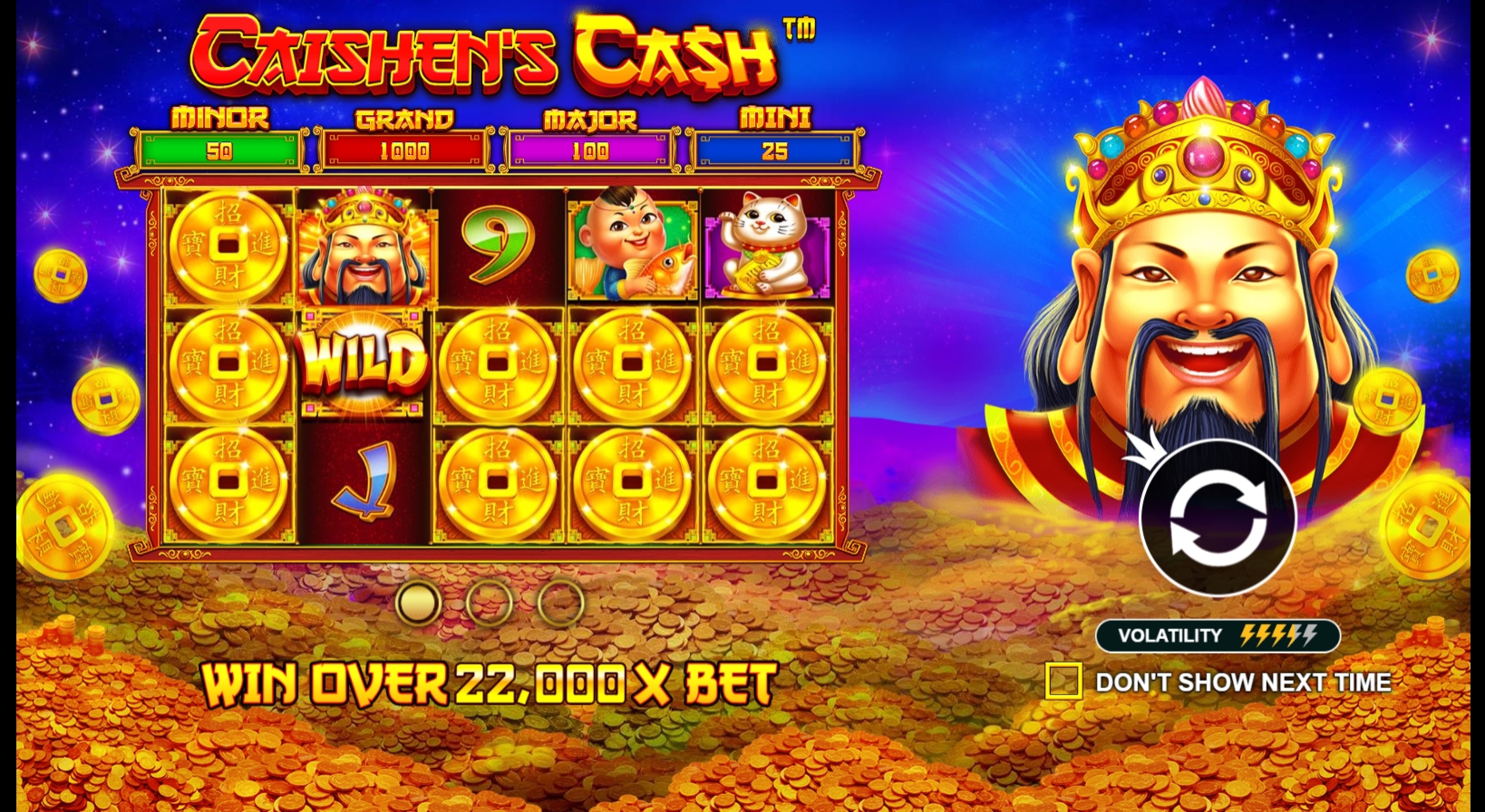 Play Caishen's Cash Free Casino Slot Game by Pragmatic Play