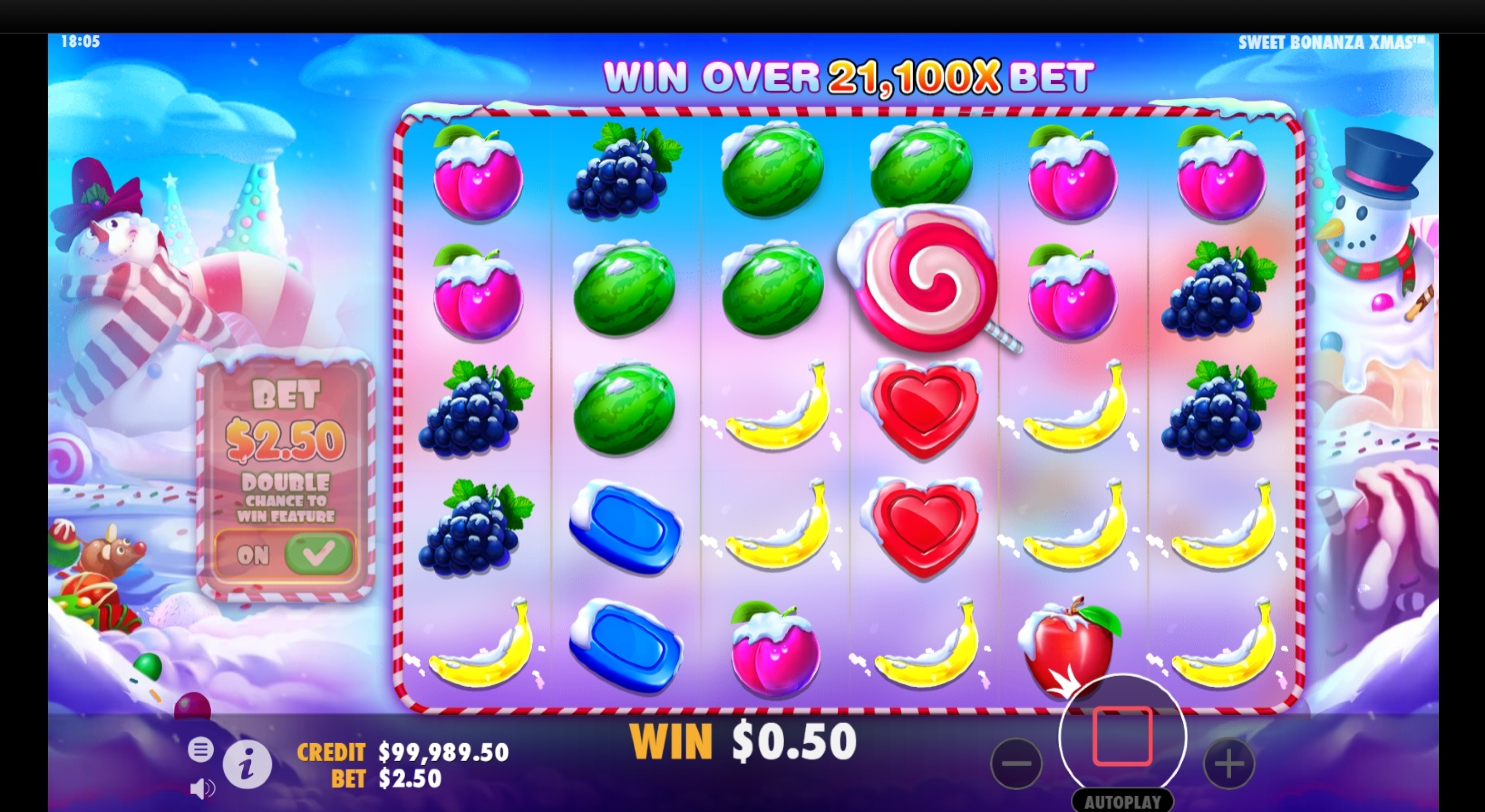 Win Money in Sweet Bonanza Xmas Free Slot Game by Pragmatic Play