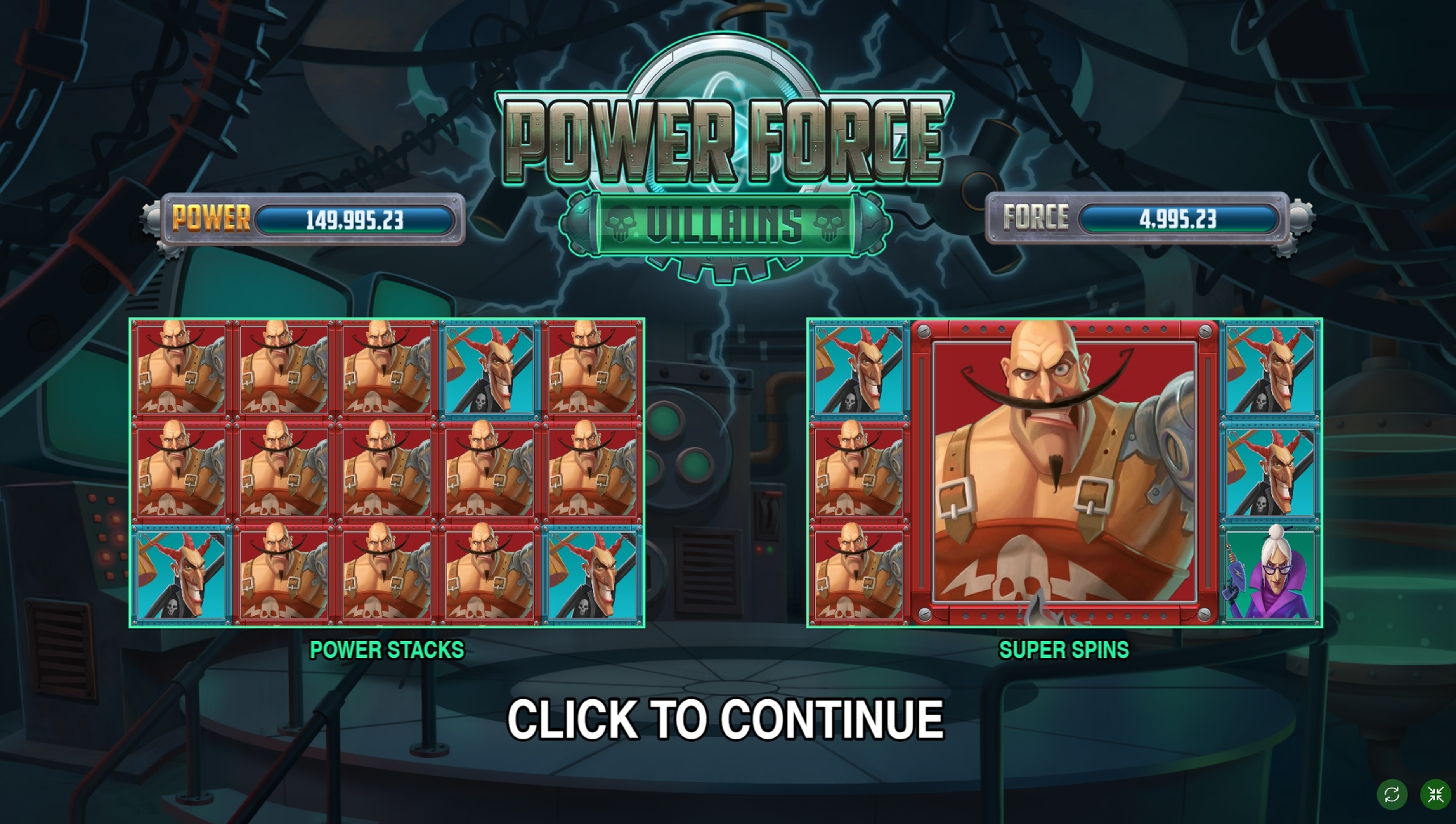 Play Power Force Villains Free Casino Slot Game by Push Gaming
