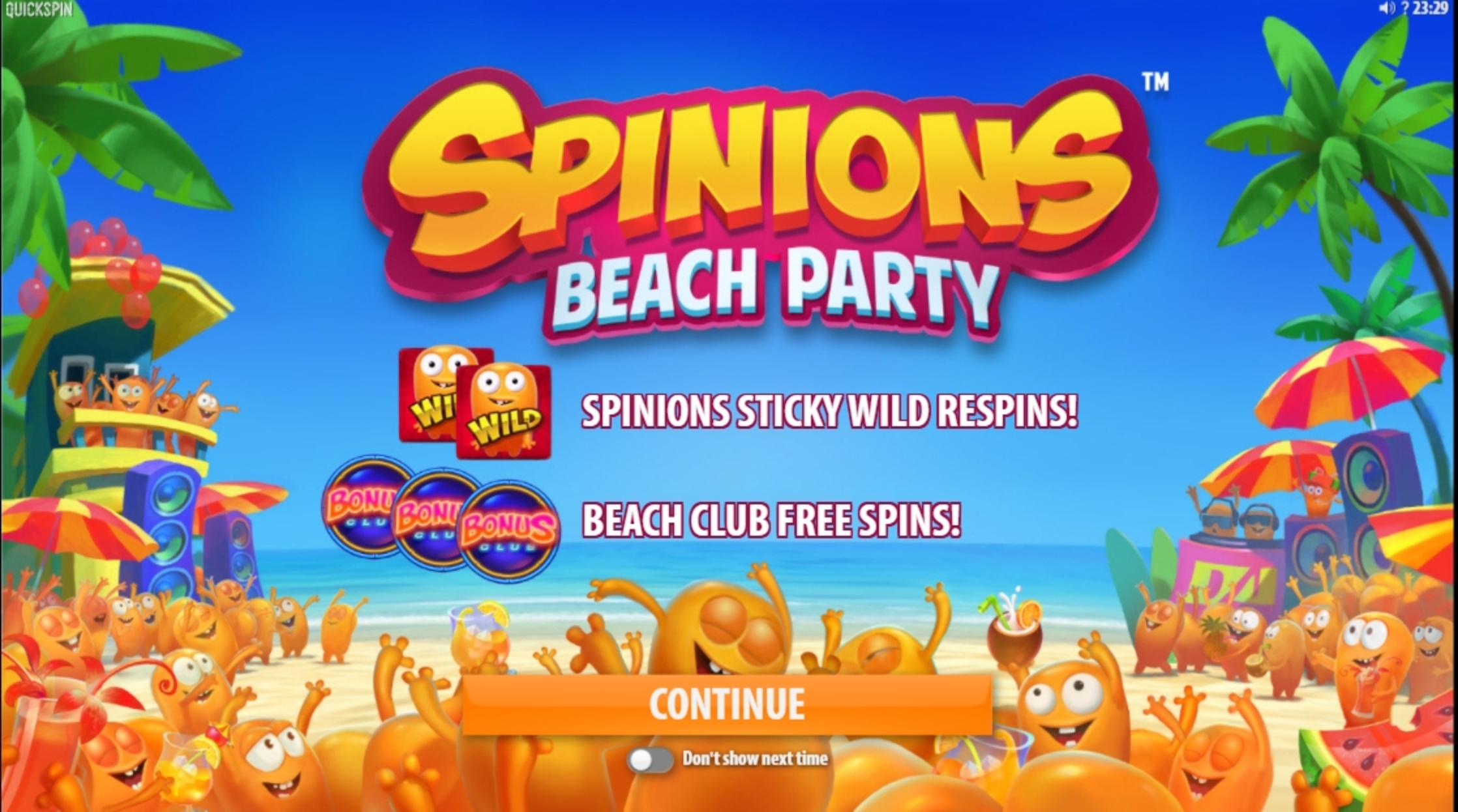 Play Spinions Free Casino Slot Game by Quickspin