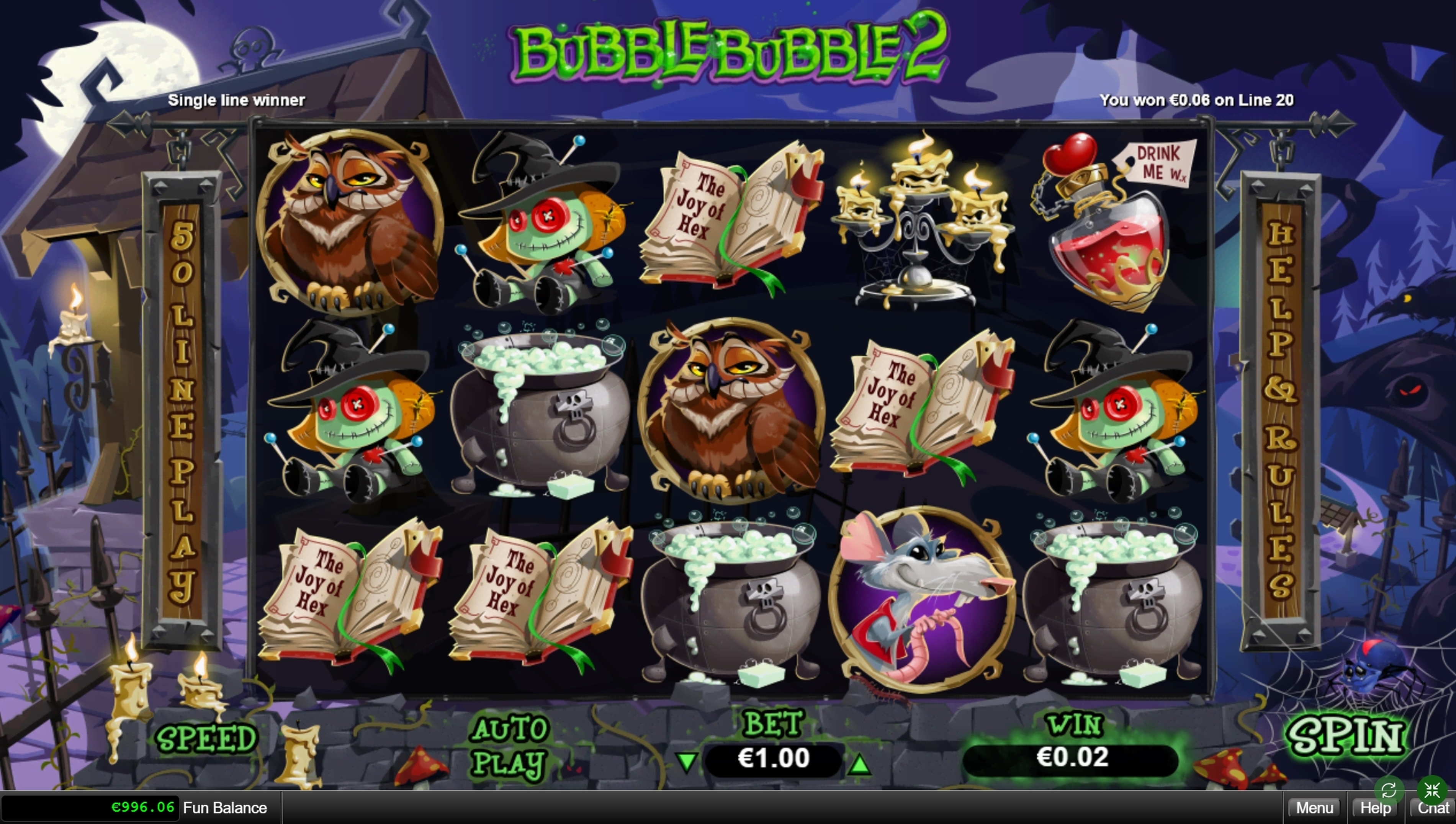Win Money in Bubble Bubble 2 Free Slot Game by Real Time Gaming