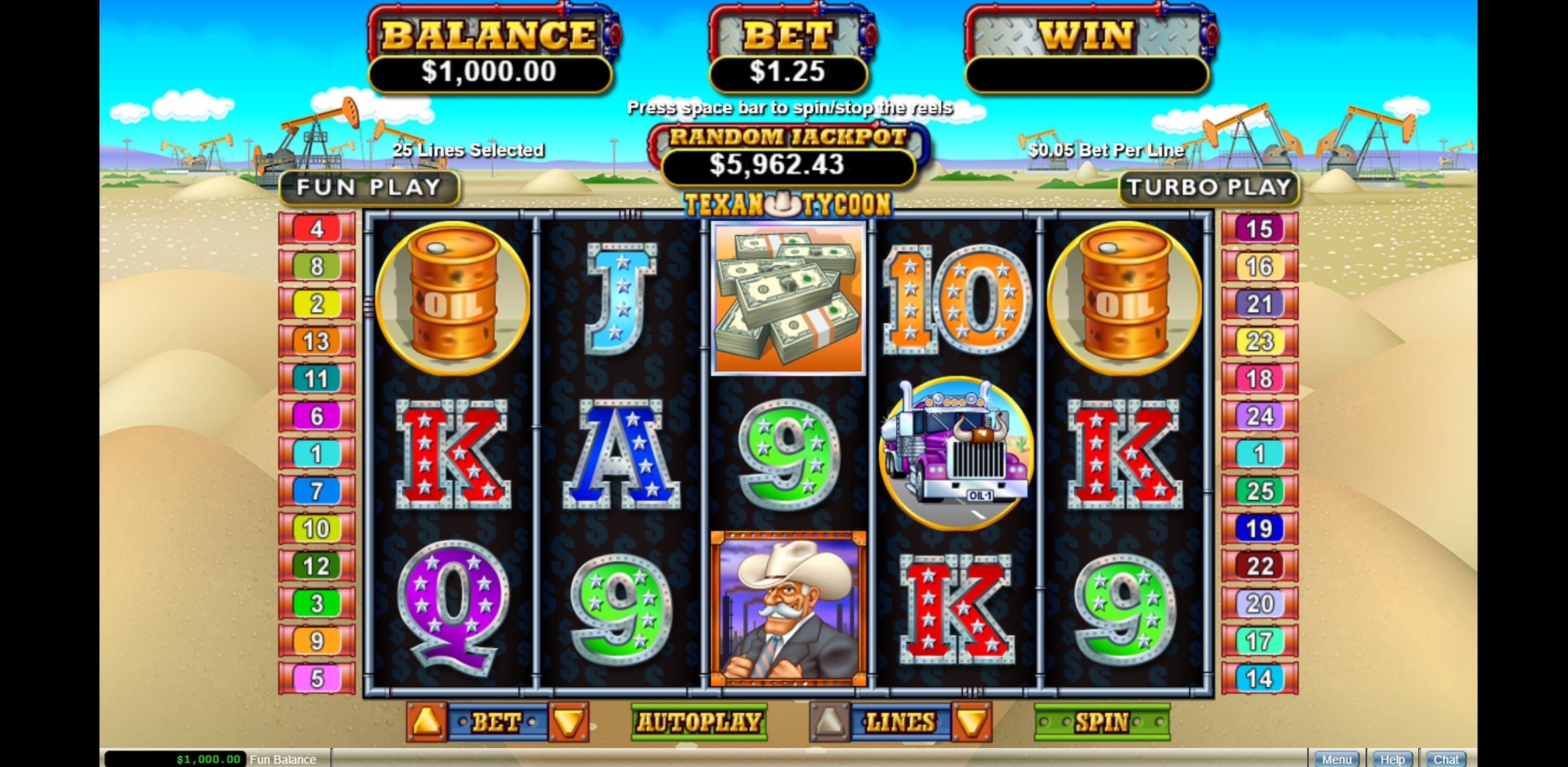Reels in Texan Tycoon Slot Game by Real Time Gaming