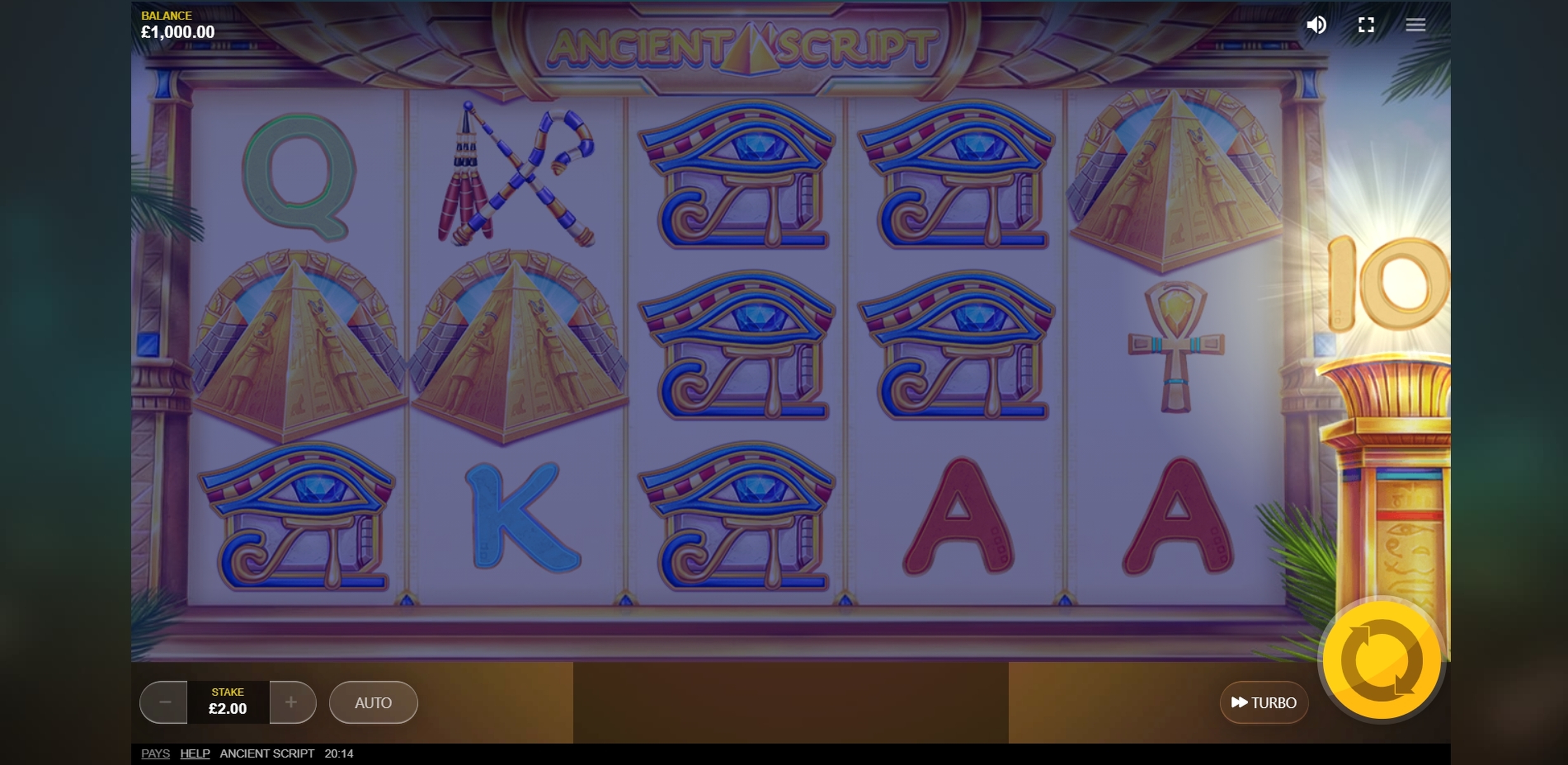 Reels in Ancient Script Slot Game by Red Tiger Gaming
