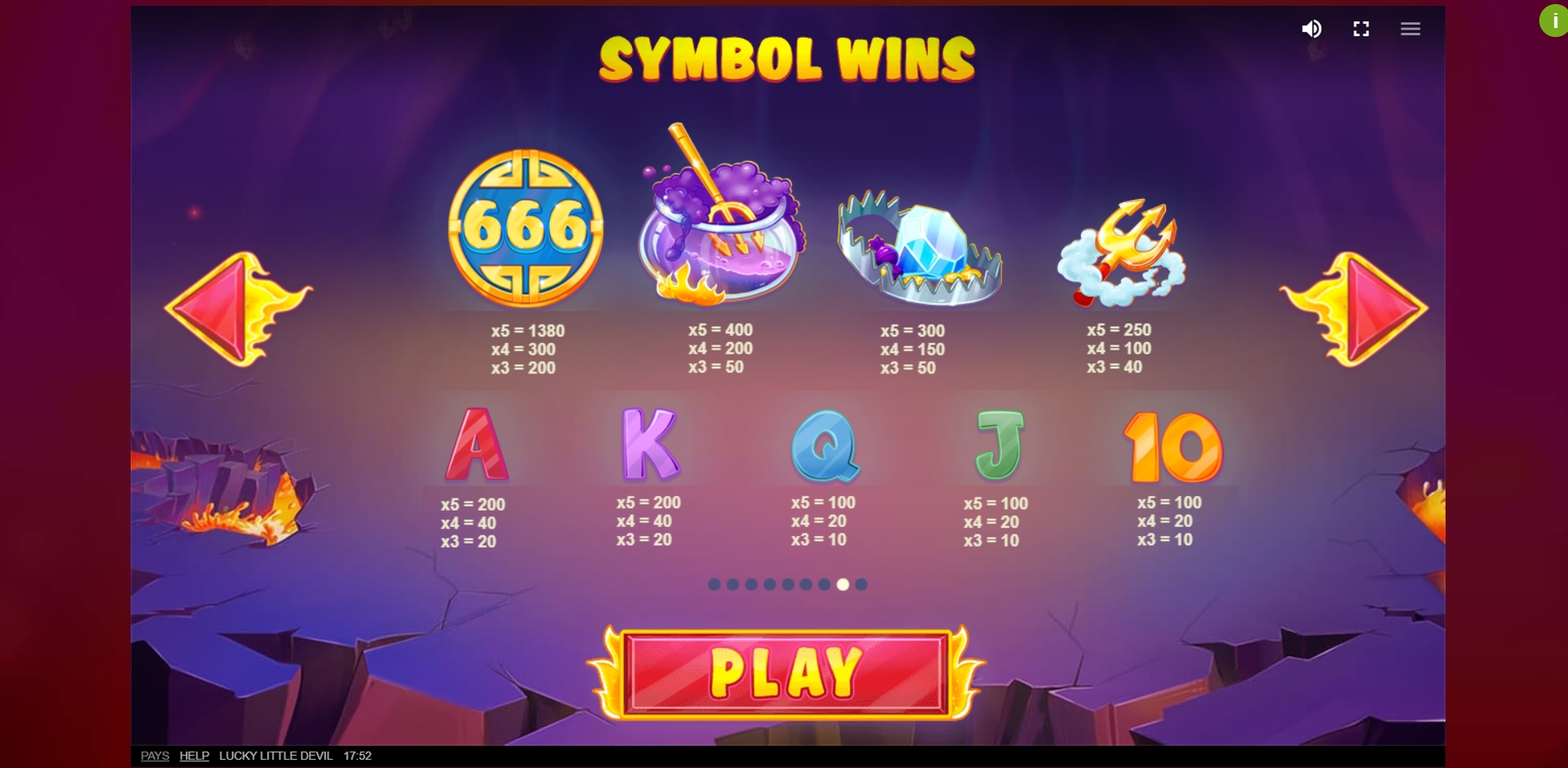 Info of Lucky Little Devil Slot Game by Red Tiger Gaming