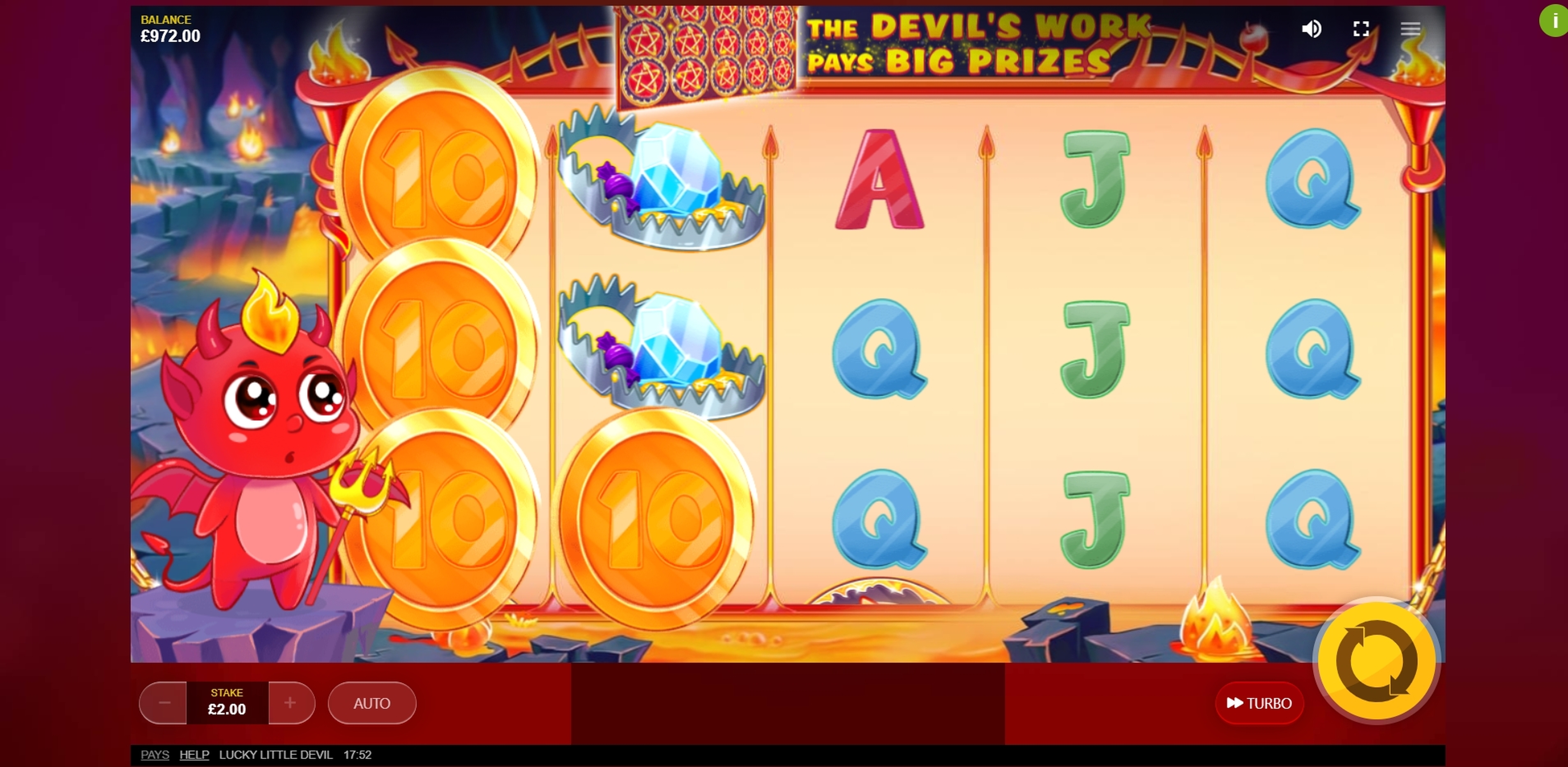 Win Money in Lucky Little Devil Free Slot Game by Red Tiger Gaming