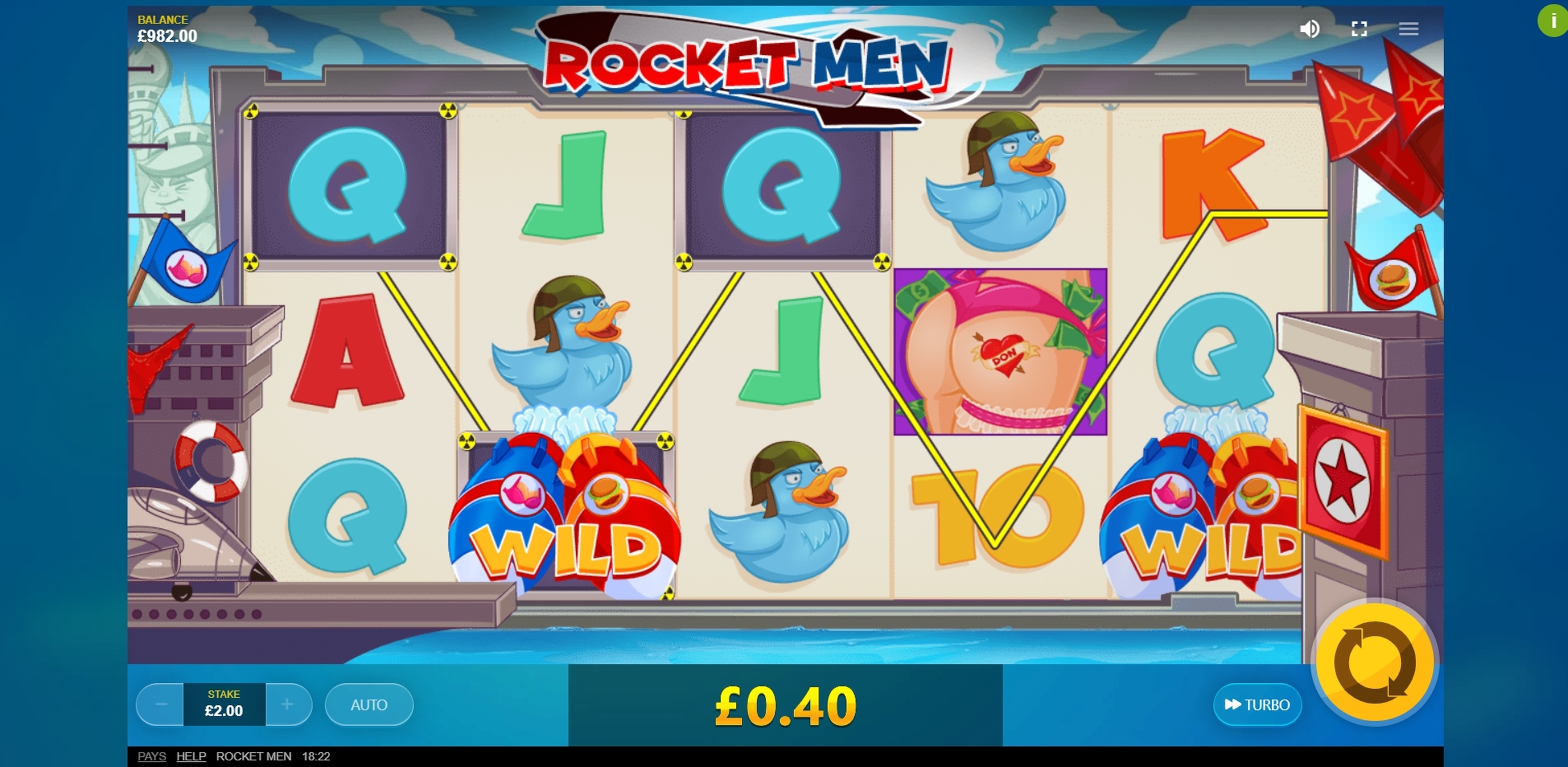Win Money in Rocket Man Free Slot Game by Red Tiger Gaming